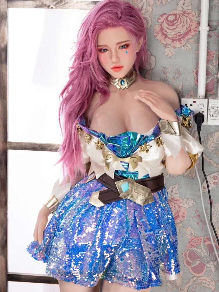 F1596-171cm\/5ft6 D Cup Silicone Thin Pink Hair Teen Sex Doll｜Starpery Doll view 3