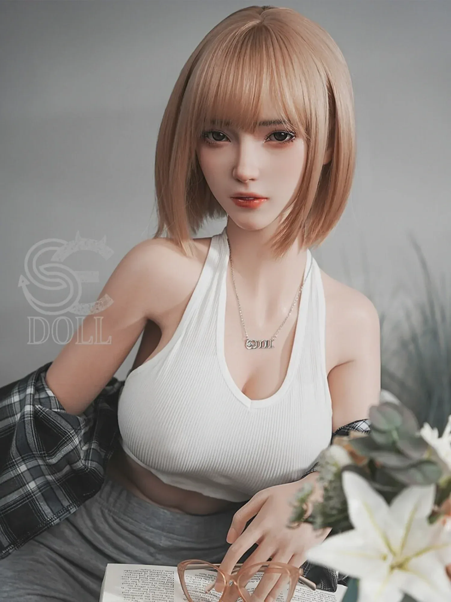 F4528-161cm(5.3ft)-34kg Bridget.A E Cup Large Breast Skinny Asian Medium butt Real Silicone Love Doll｜SE Doll view 5