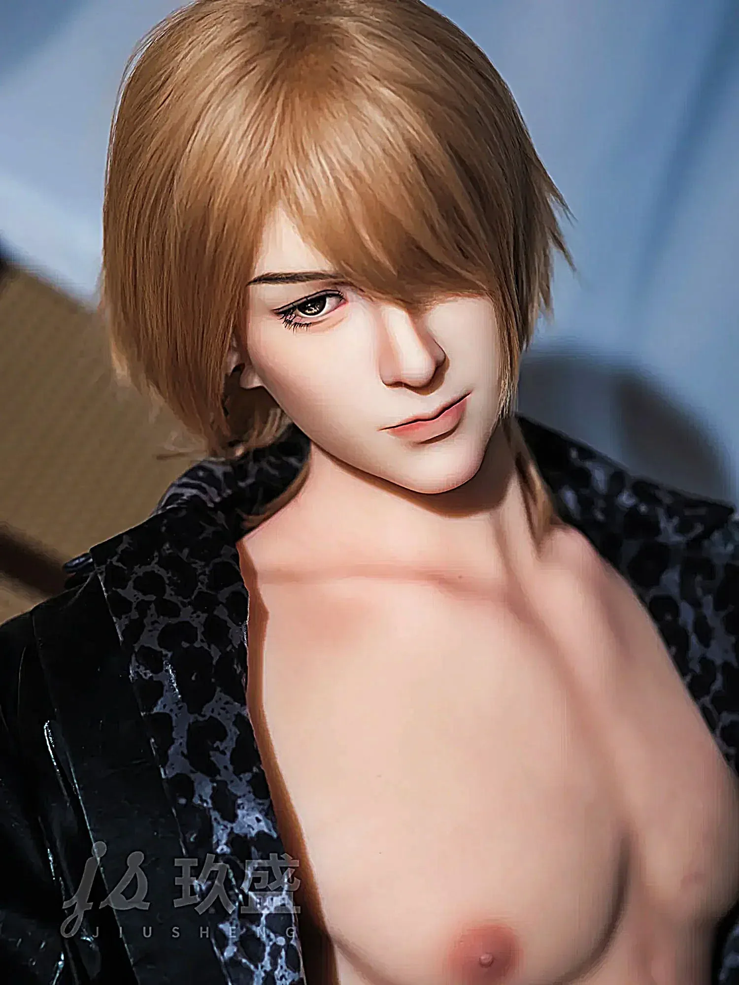F5690—185cm\/6ft1-45kg Finn 7.09in Dildo Realistic Femboy Sex Doll with Soft Silicone Body - Jiusheng Doll