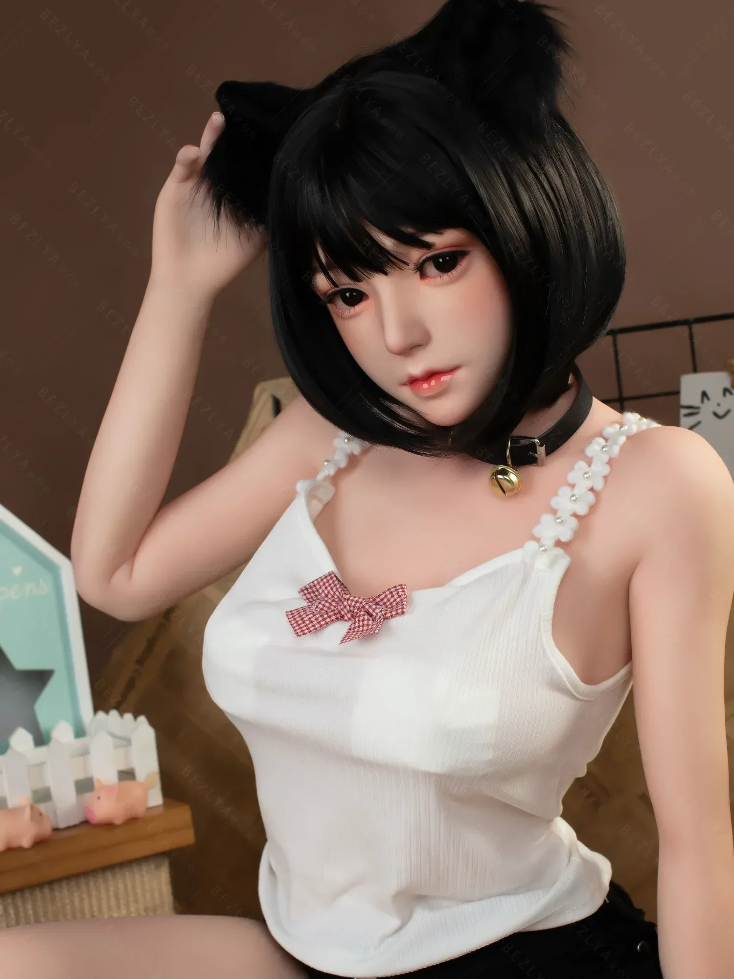 F4705-160cm(5.3ft)-34kg 2.0 B Cup Asian Robot Chinese Silicone Head Sex Doll｜Bezlya Doll view 10