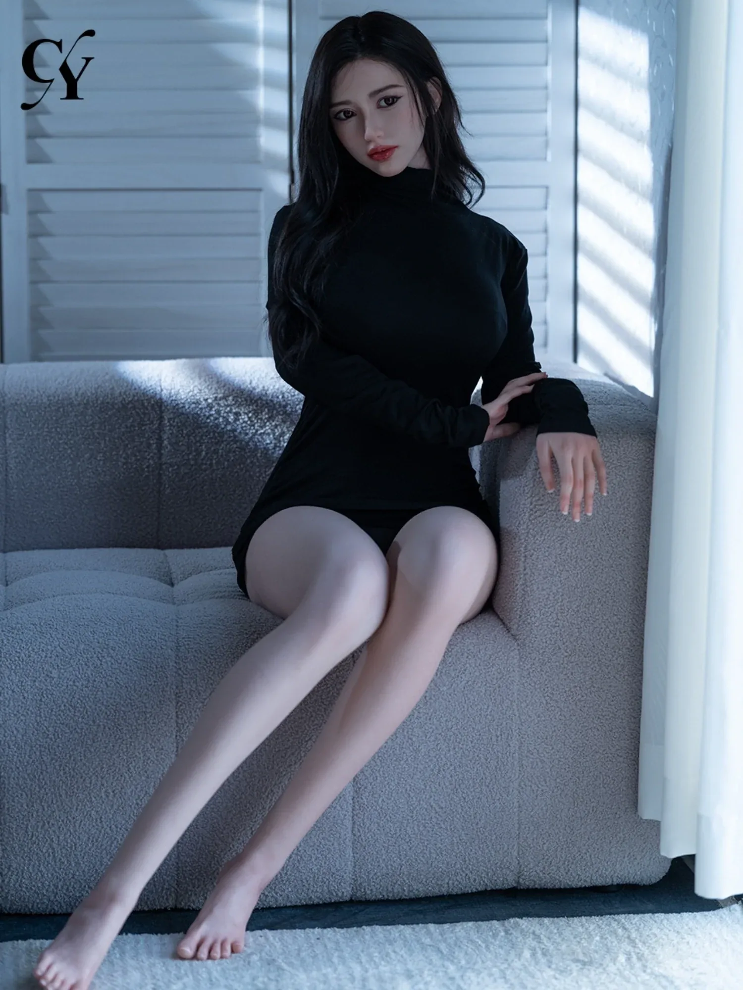 F5806—167cm\/5ft5-37kg D Cup Asian Silicone Head Realistic Sex Doll  | TOP-CYDOLL view 7