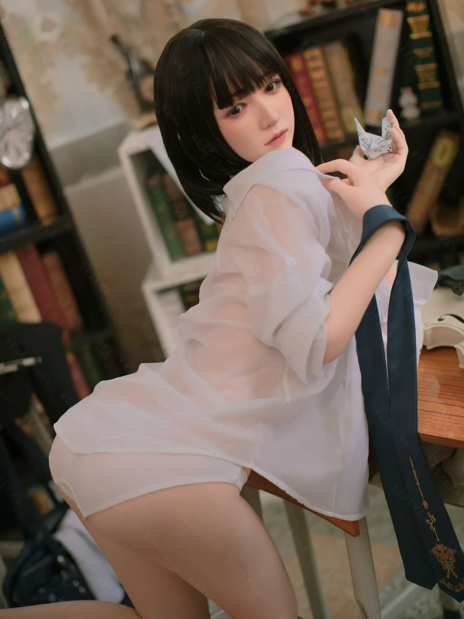F4704-160cm(5.3ft)-34kg 2.1 B Cup Mini Asian Real Chinese Silicone Sex Doll｜Bezlya Doll view 8