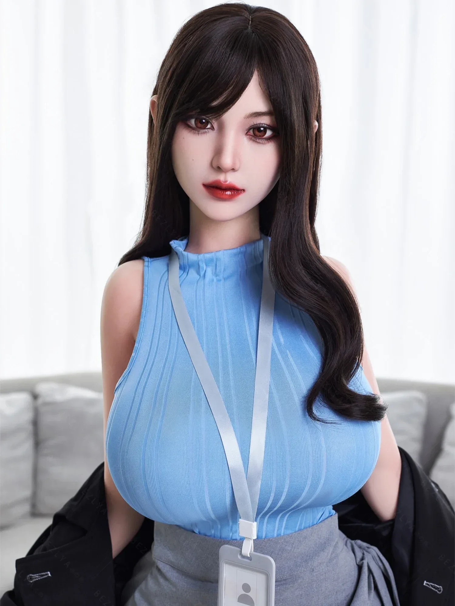 F7117-161cm(5.28ft)-32.8kg 2.2 I Cup Asian Real Silicone Japanese Office Lady Sex Doll – Professional Attire Love Doll|AITIA Doll view 9