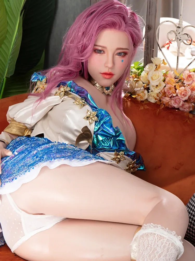F1596-171cm\/5ft6 D Cup Silicone Thin Pink Hair Teen Sex Doll｜Starpery Doll view 4