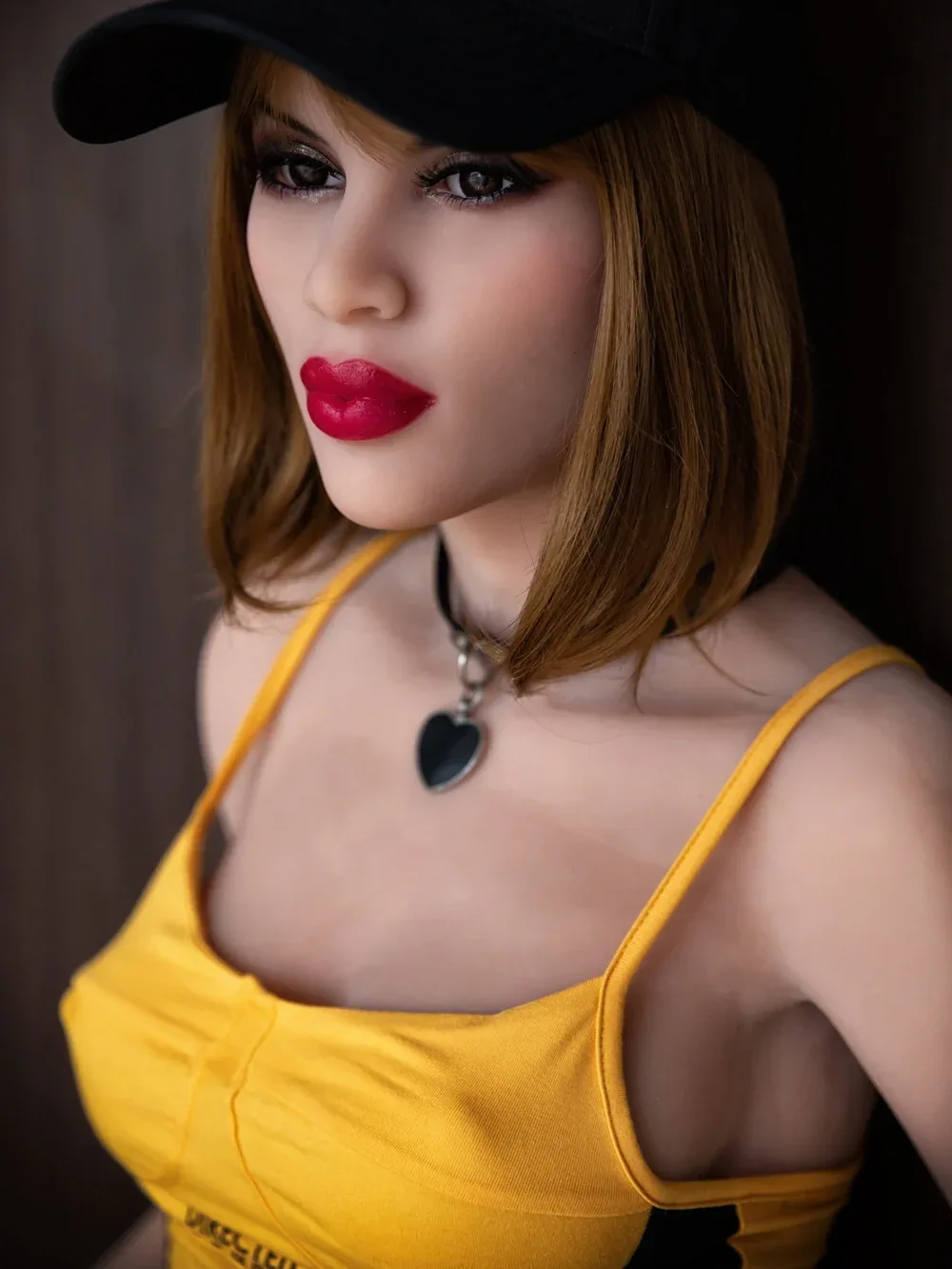 F3821-158cm\/5ft2 B Cup Thick Red Lips TPE Sex Doll | HR Doll