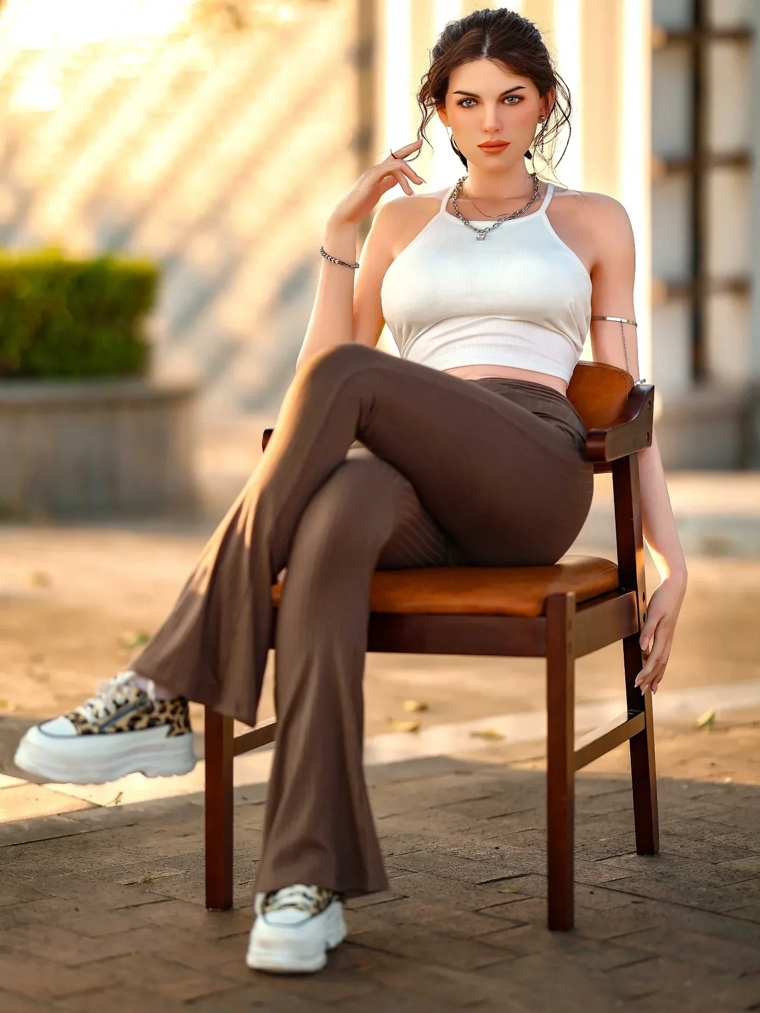 F8241—172cm(5.64ft)-42kg Silicone Full Size naked dolls Realistic｜AZM Doll view 9