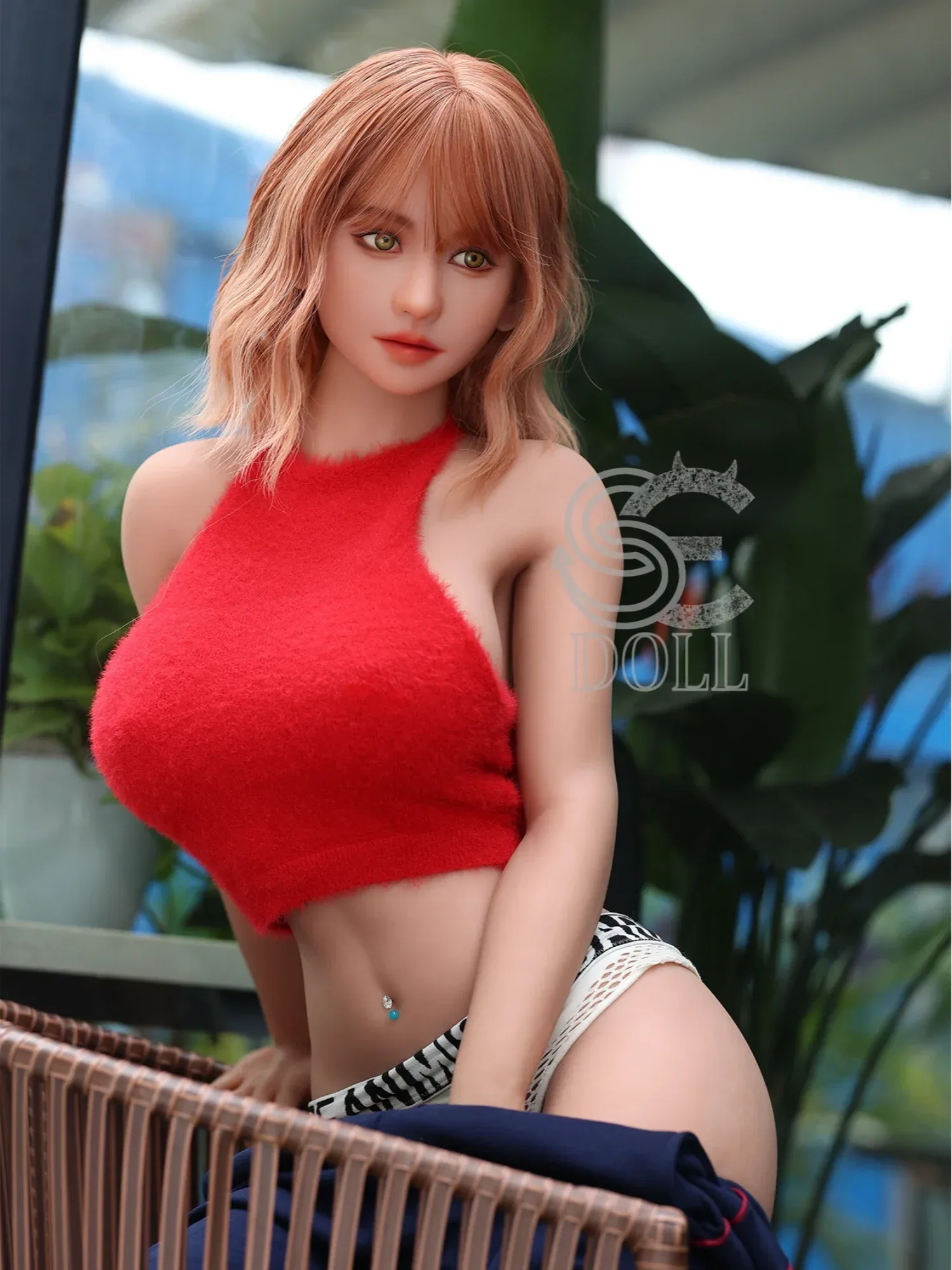 F3686-161cm(5.3ft)-35kg Felicia F Cup TPE Vibrant Short Hair Sporty Girl Love Doll｜SE Doll view 6