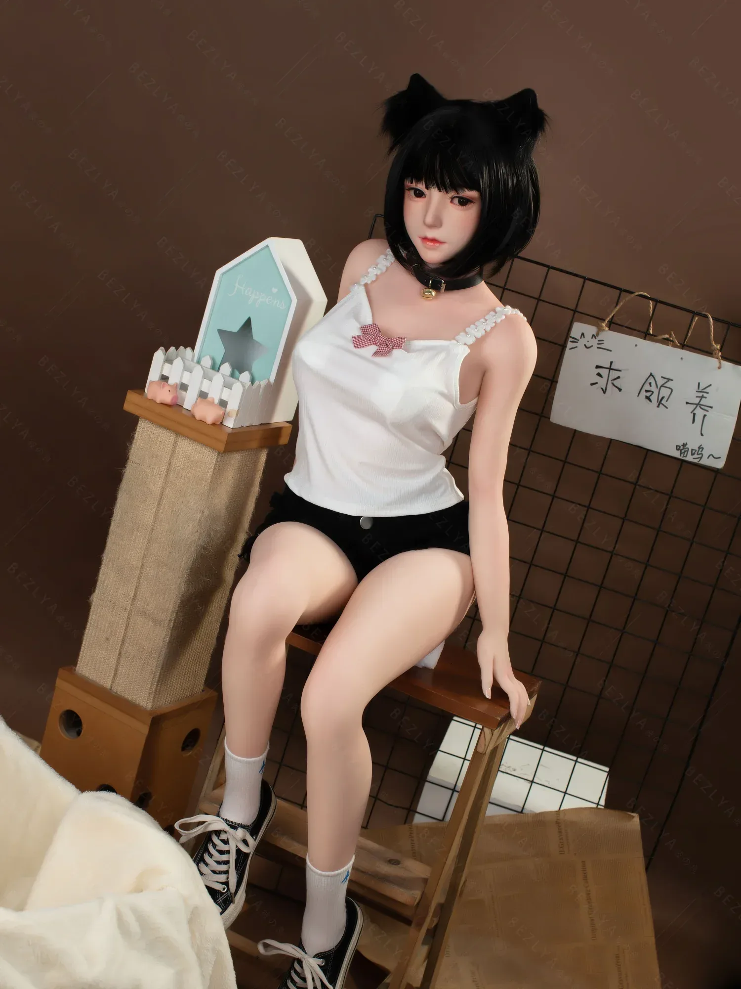 F4705-160cm(5.3ft)-34kg 2.0 B Cup Asian Robot Chinese Silicone Head Sex Doll｜Bezlya Doll view 12