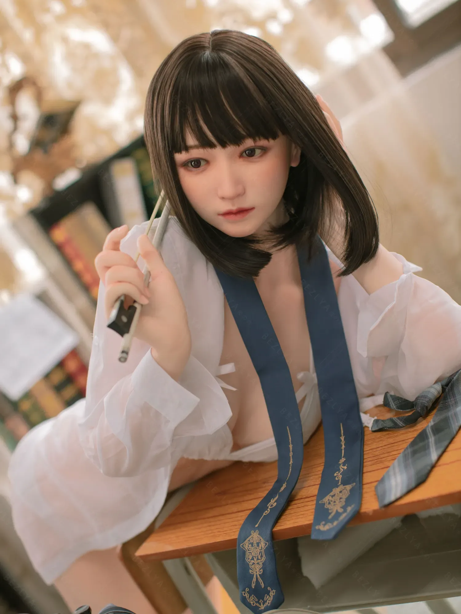 F4704-160cm(5.3ft)-34kg 2.1 B Cup Mini Asian Real Chinese Silicone Sex Doll｜Bezlya Doll view 9