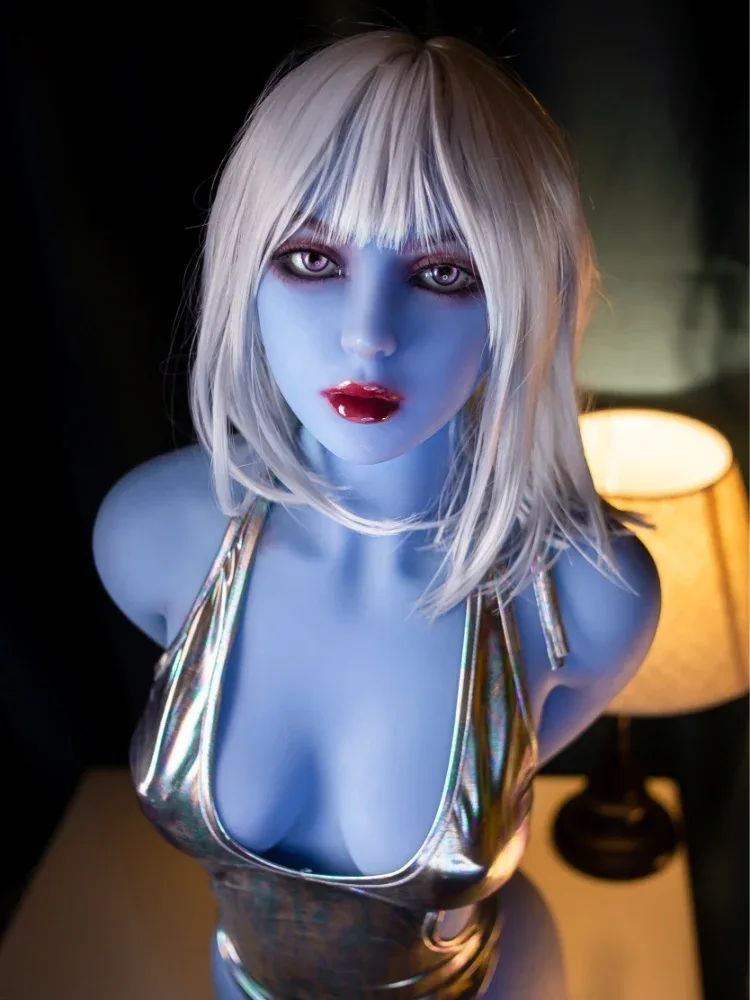 F1420-158cm(5f2)-31.25kg C Cup Medium Breast  Alien Blue TPE Alien Sex Dolls |Aibei Doll view 3