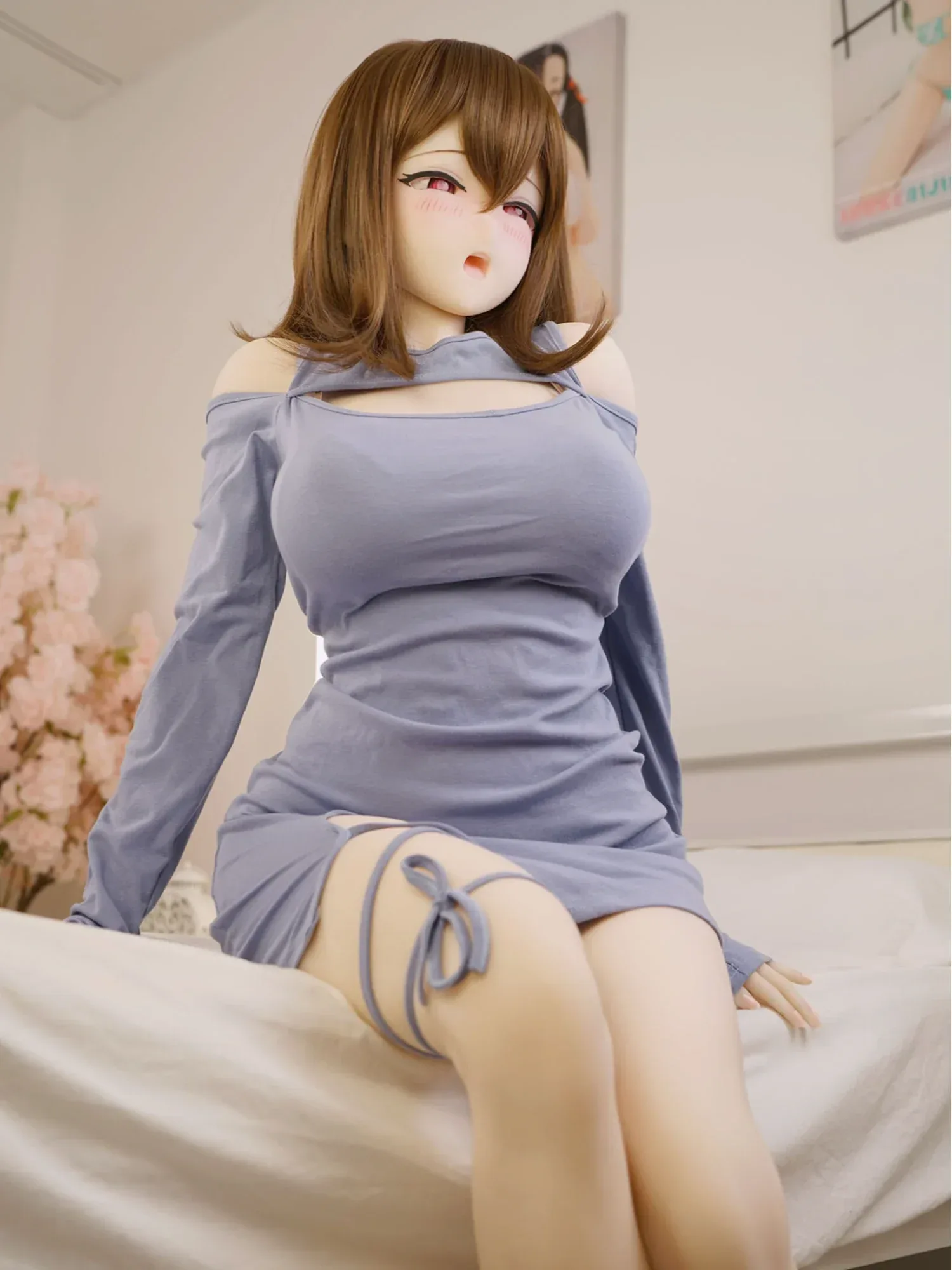 F5907-152cm(4ft12)-32kg Mion C Cup S-TPE Gel filled Breasts Anime Hentai Sex Doll | IROKEBIJIN Doll