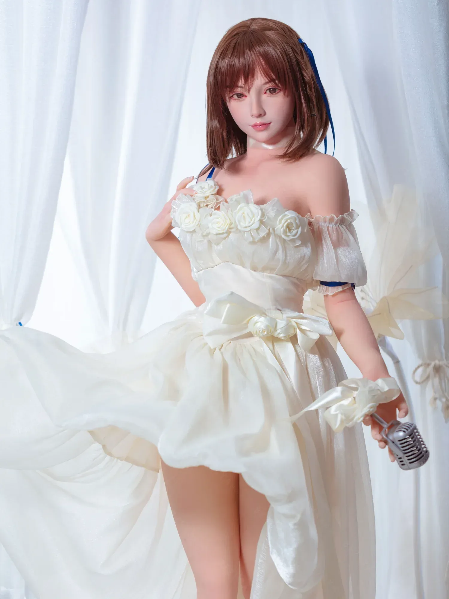 F4752-155Rcm(5.1ft)-37kg 2.0 A Cup Robot Silicone flat chest Asian Chinese Sex Doll｜Bezlya Doll view 6