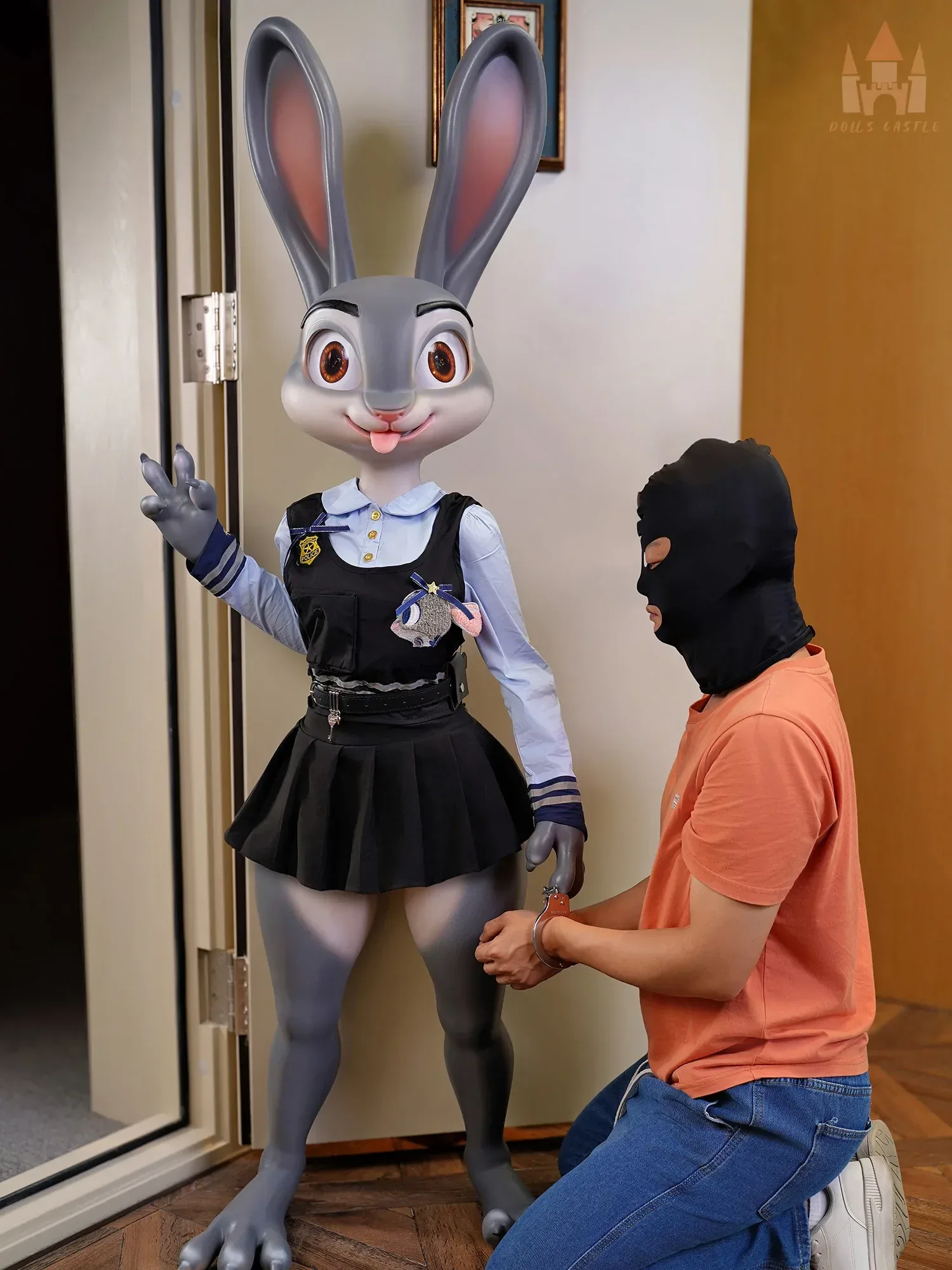 F5707-168cm\/5ft6-40kg A Cup Rabbit Police Officer Anime Flat Chest Best Animal Furry Character Sex Doll|Doll Castle view 10