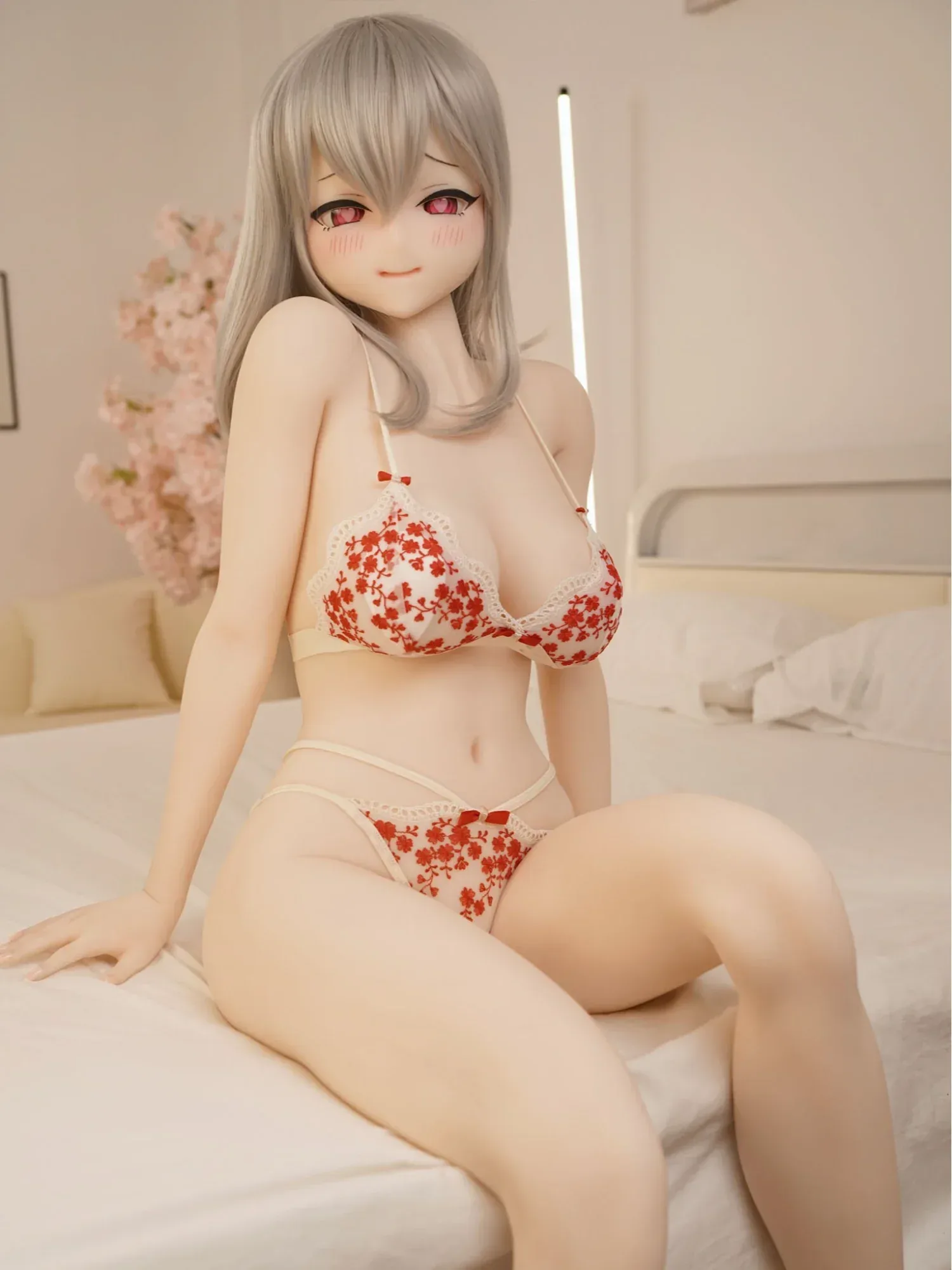 F5906-152cm(4ft12)-32kg Rio A C Cup S-TPE Gel filled Breasts Anime Hentai Sex Doll | IROKEBIJIN Doll