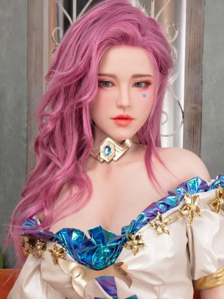 F1596-171cm\/5ft6 D Cup Silicone Thin Pink Hair Teen Sex Doll｜Starpery Doll view 12