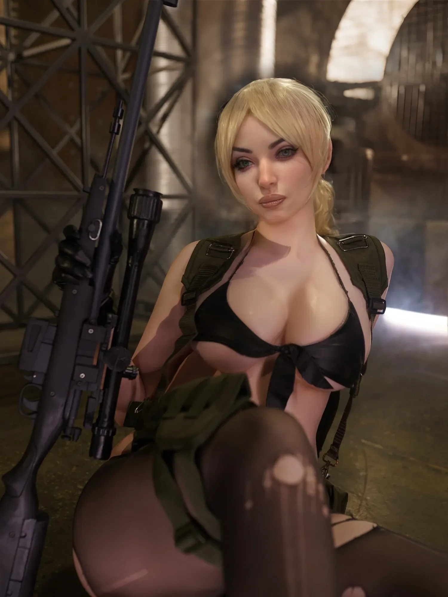 F9005-164cm(5.4ft) 36kg D Cup  Silicone Cosplay Celebrity Sex Doll丨Rosretty Doll view 8