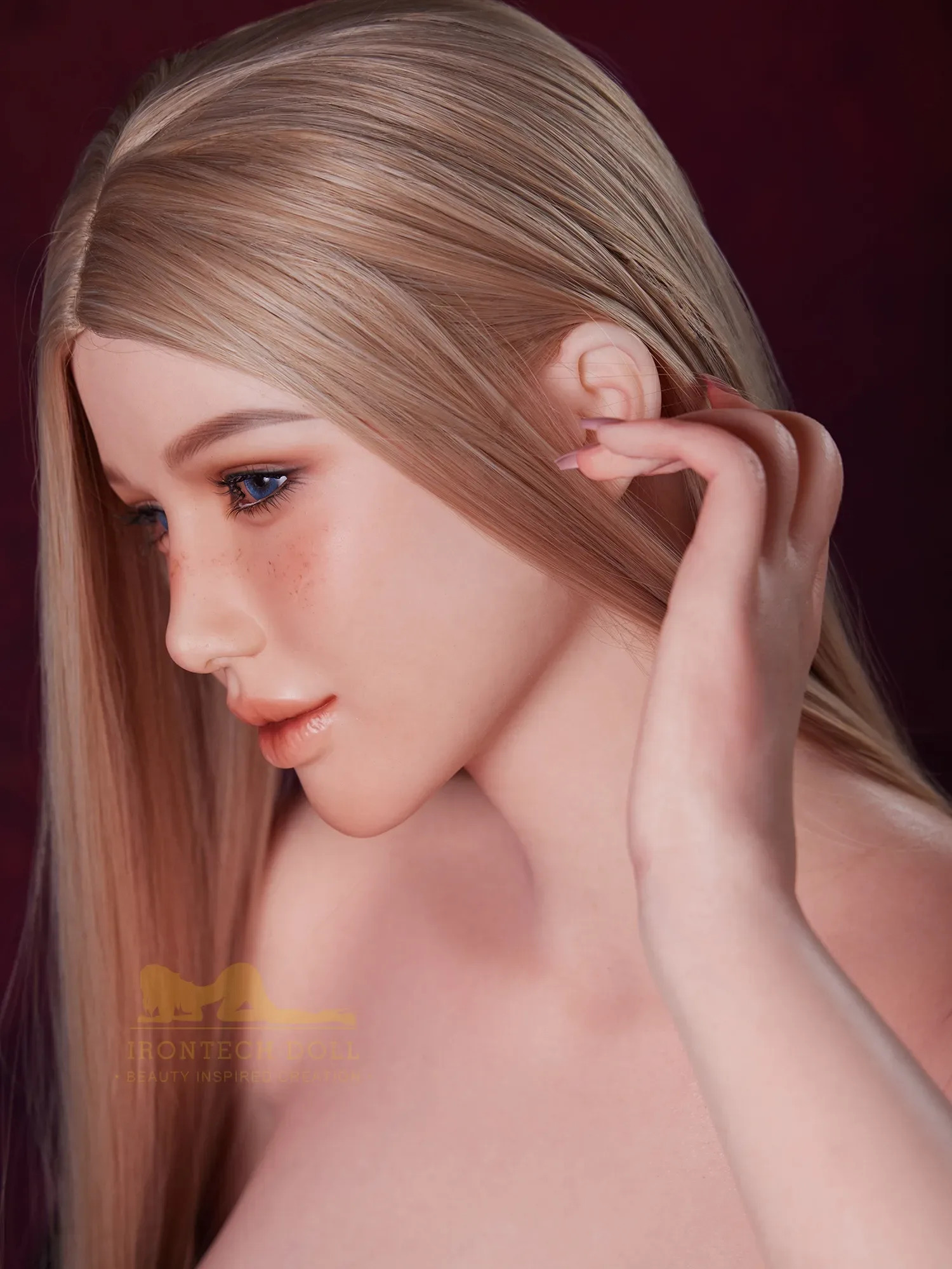 F5949-164cm(5ft4)-40.5kg Robot All-In-One Seamless Neck Silicone Celebrity Sex Doll｜Irontech Doll view 12