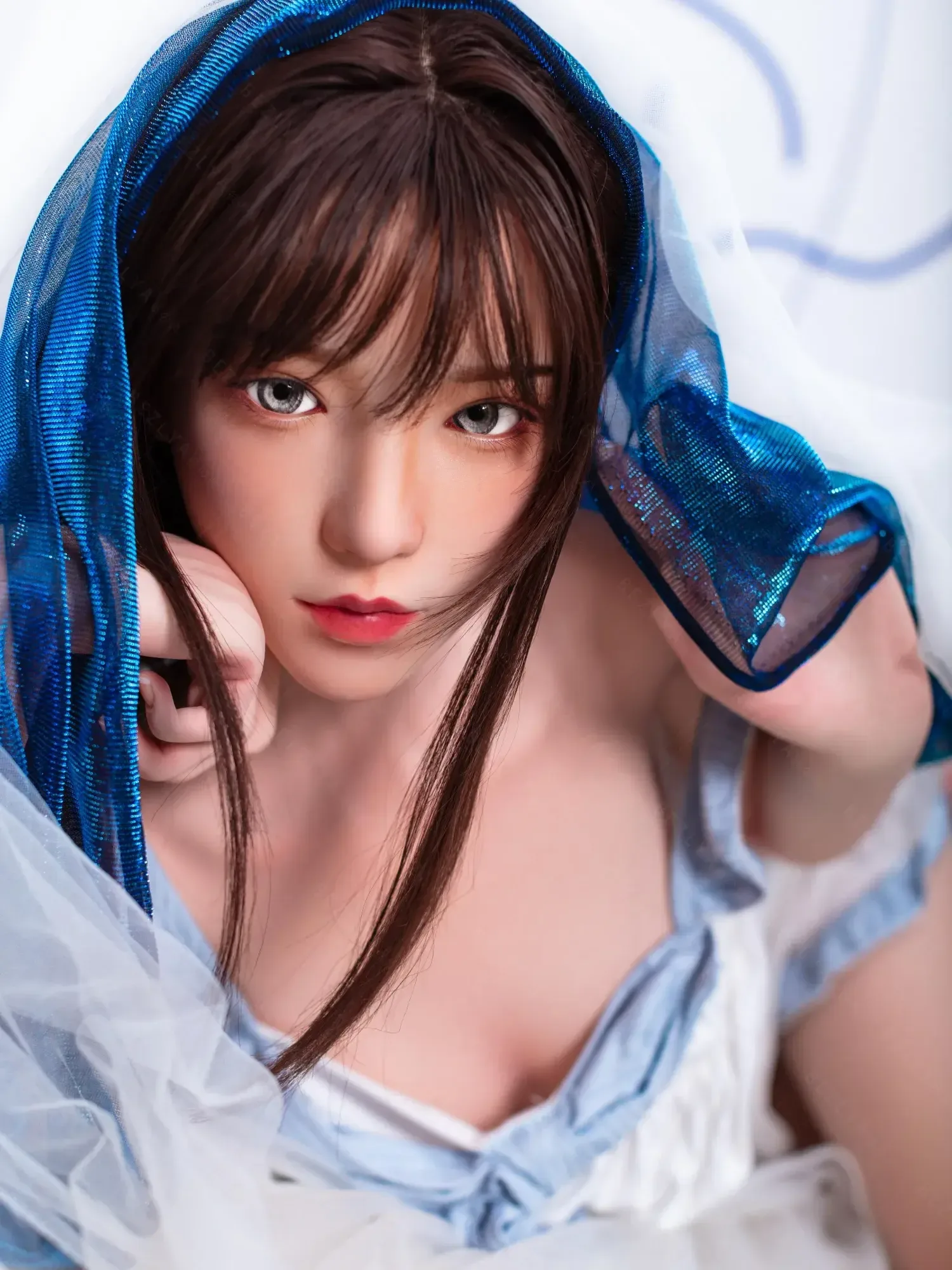F4748-150cm(5.3ft)-34kg 2.1 A Cup Asian Real Silicone Chinese Teen Sex Doll Sex Doll|Bezlya Doll view 4