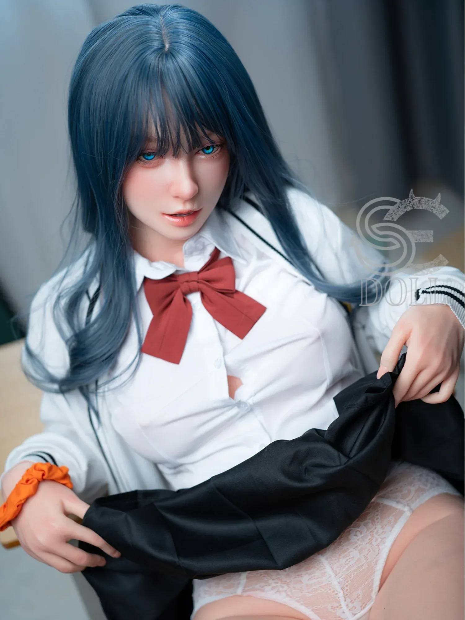 F4840-T160cm(5ft2)-27kg  Maya.A B Cup Silicone Anime Asian Doll Naked Japanese sexdoll | SE Doll view 10