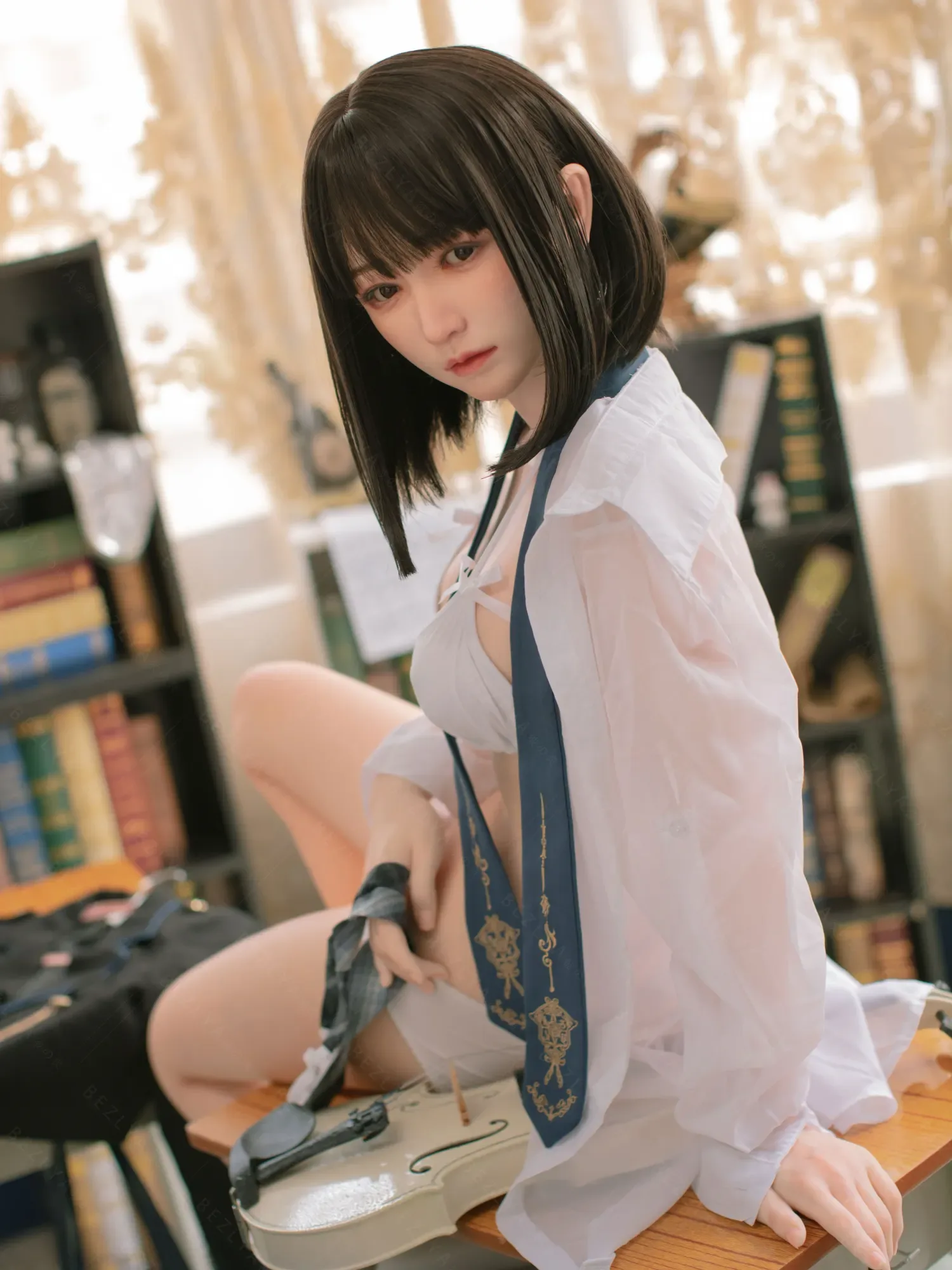 F4704-160cm(5.3ft)-34kg 2.1 B Cup Mini Asian Real Chinese Silicone Sex Doll｜Bezlya Doll view 10