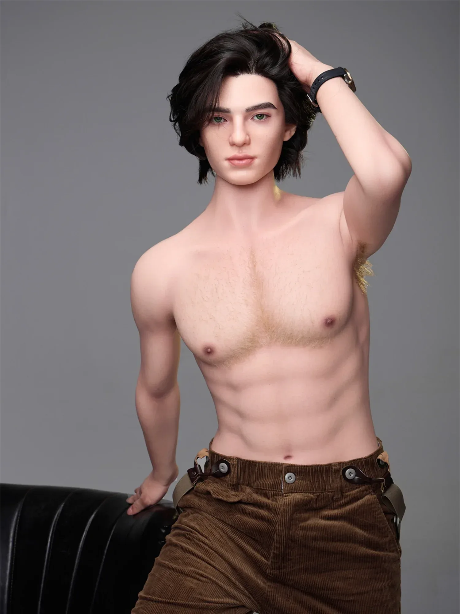 F4579-170cm\/5ft7-38kg Silicone Femboy toy masturbator Sex With Male Sex Doll-Irontech Doll view 2