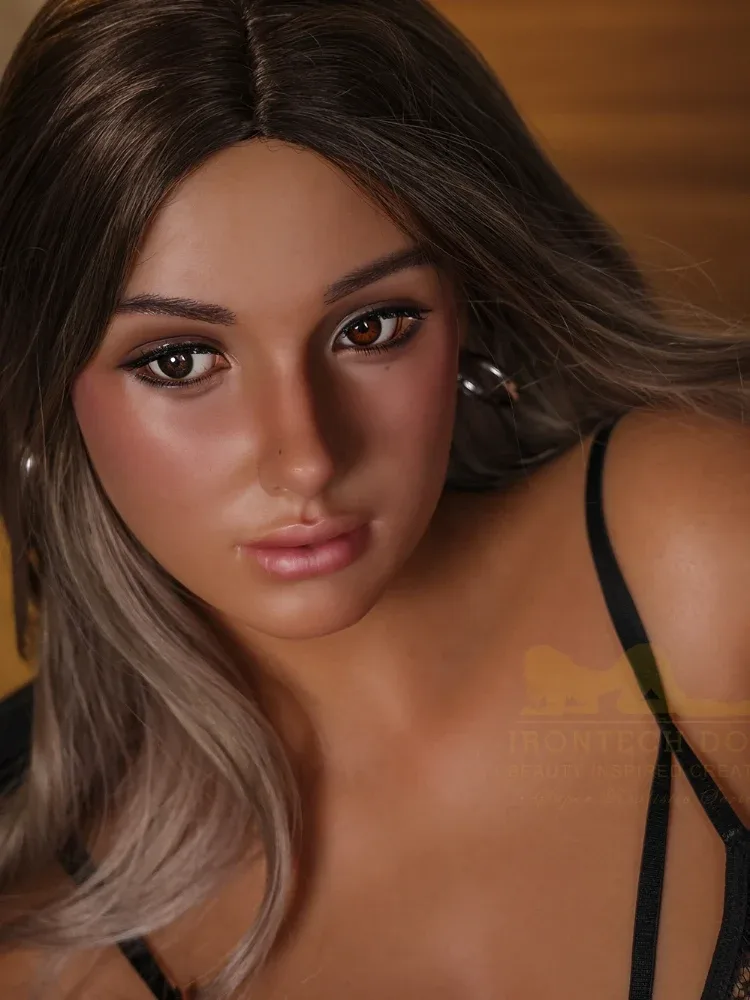 F2545-164cm F Cup Ebony Suntan Big Boobs Silicone Sex Doll｜Irontech Doll view 4