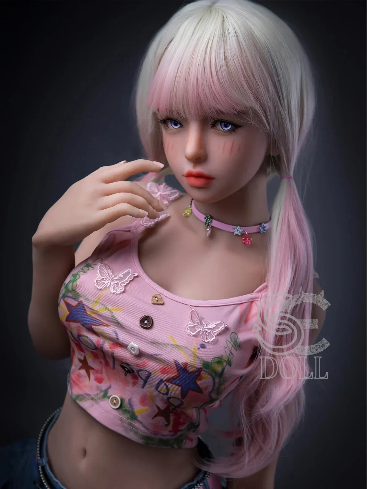 F2190-153cm(5ft)-29.5kg F Cup Mika.D Cute TPE Mini Sex Doll Pink Hair Fashion Girl｜SE Doll view 11