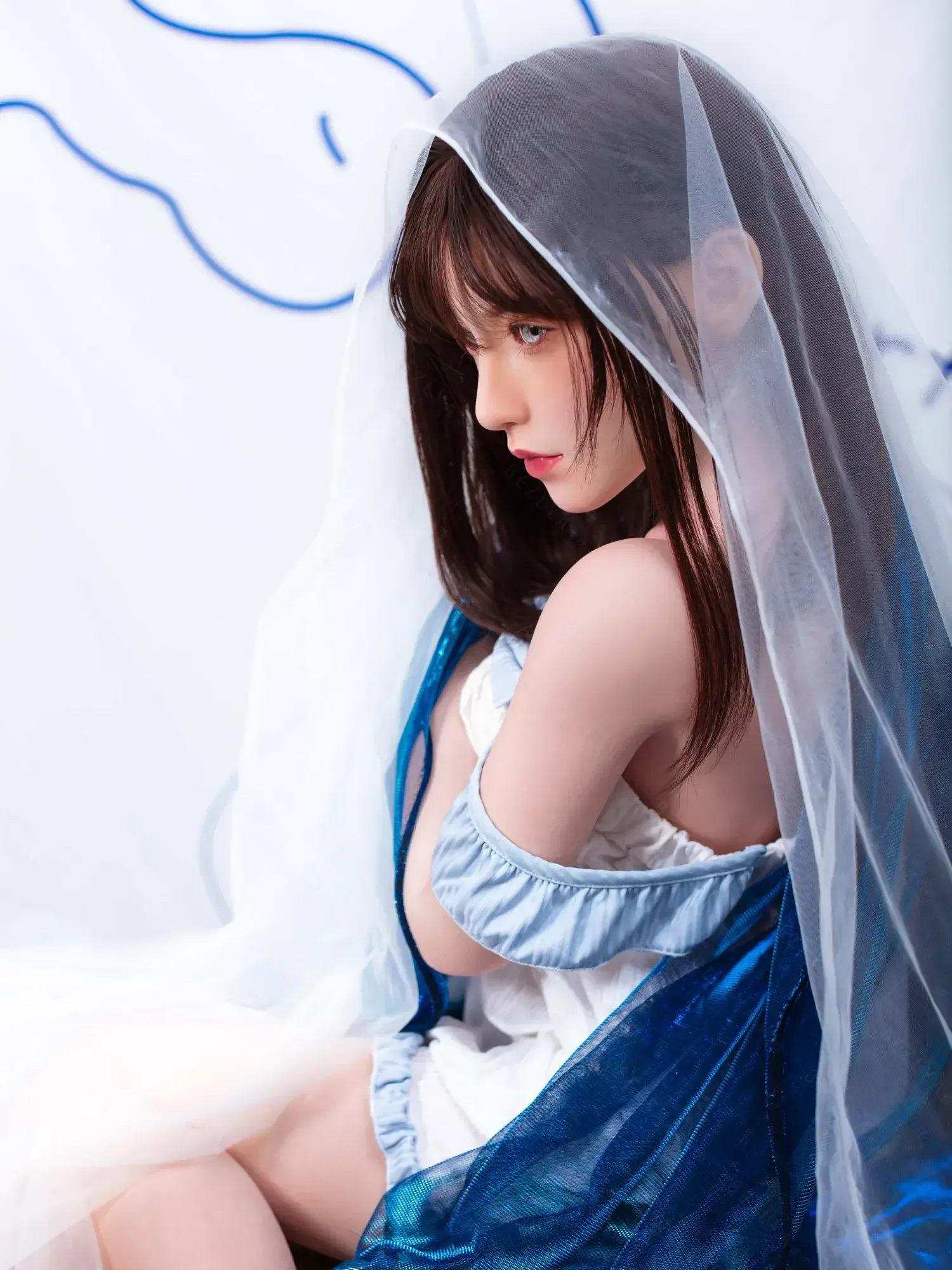 F4748-150cm(5.3ft)-34kg 2.1 A Cup Asian Real Silicone Chinese Teen Sex Doll Sex Doll|Bezlya Doll view 10