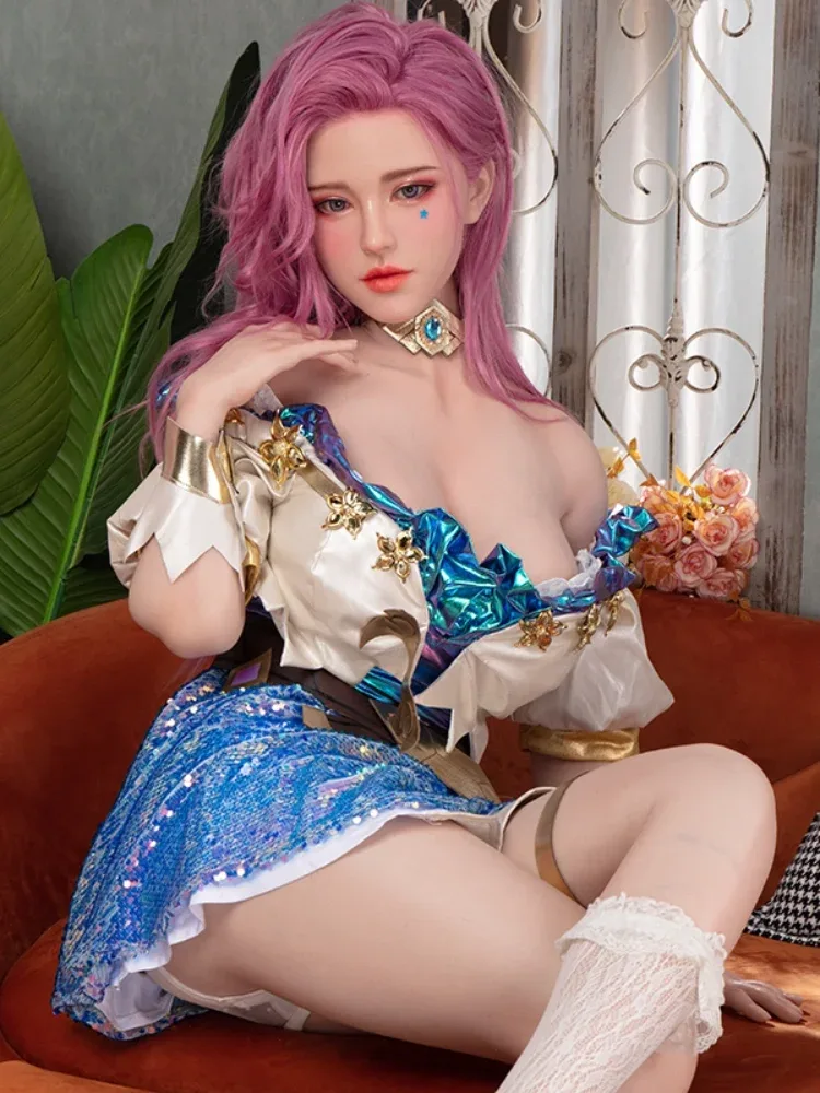 F1596-171cm\/5ft6 D Cup Silicone Thin Pink Hair Teen Sex Doll｜Starpery Doll view 11