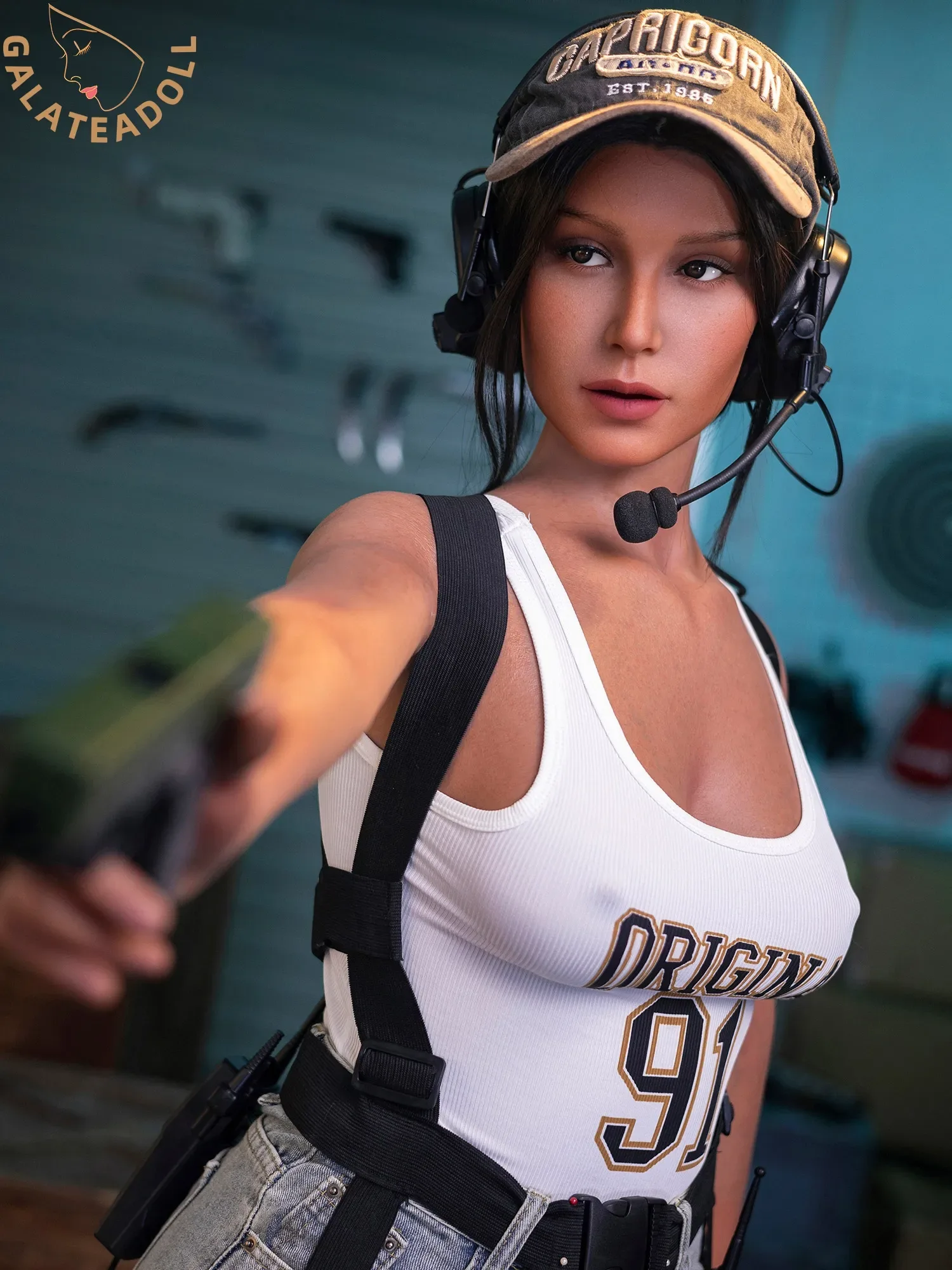 F7500-164cm D Cup  Lifelike Combat-Themed Silicone Sex Doll | Galatea doll view 4