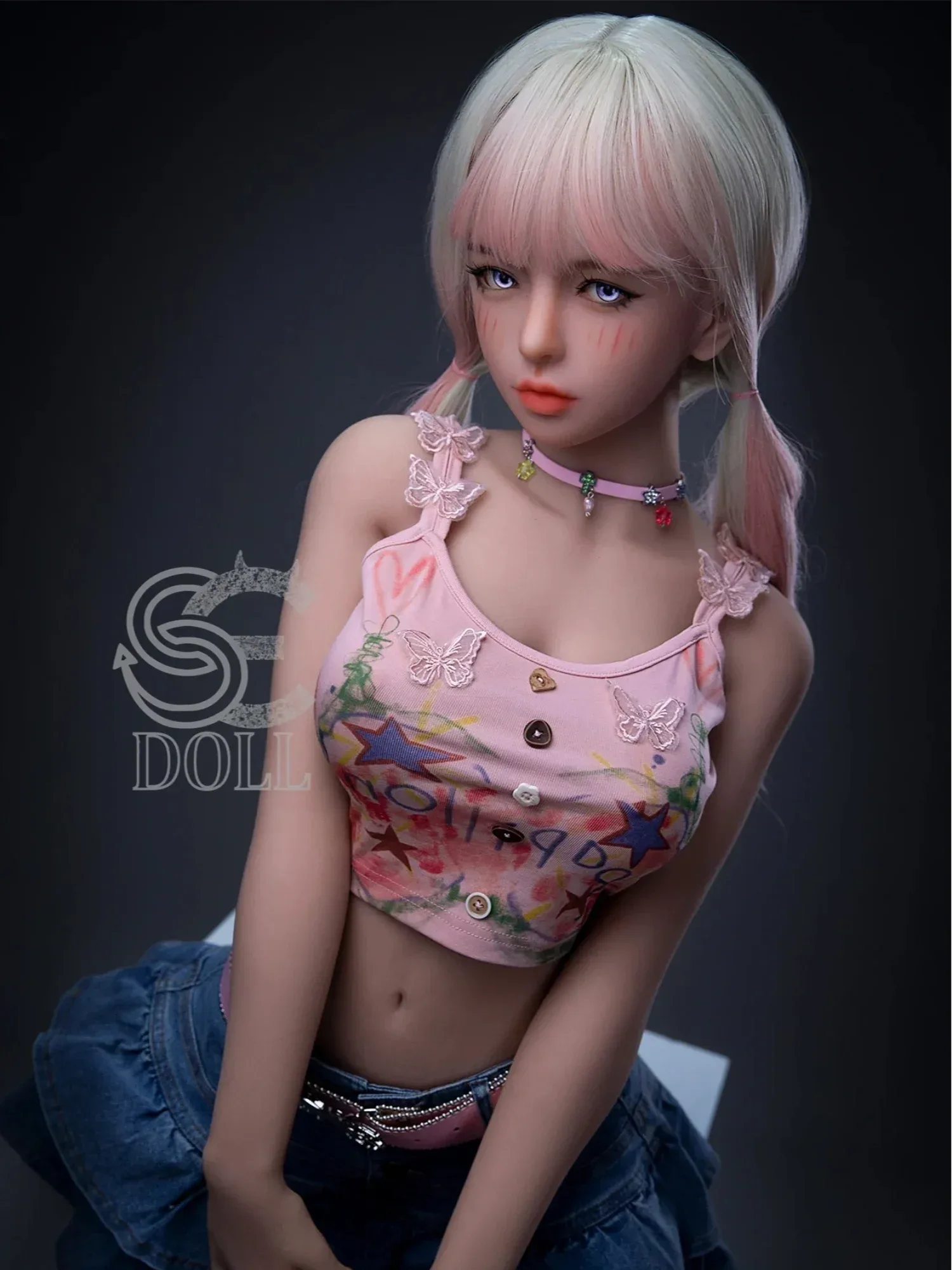 F2190-153cm(5ft)-29.5kg F Cup Mika.D Cute TPE Mini Sex Doll Pink Hair Fashion Girl｜SE Doll view 10