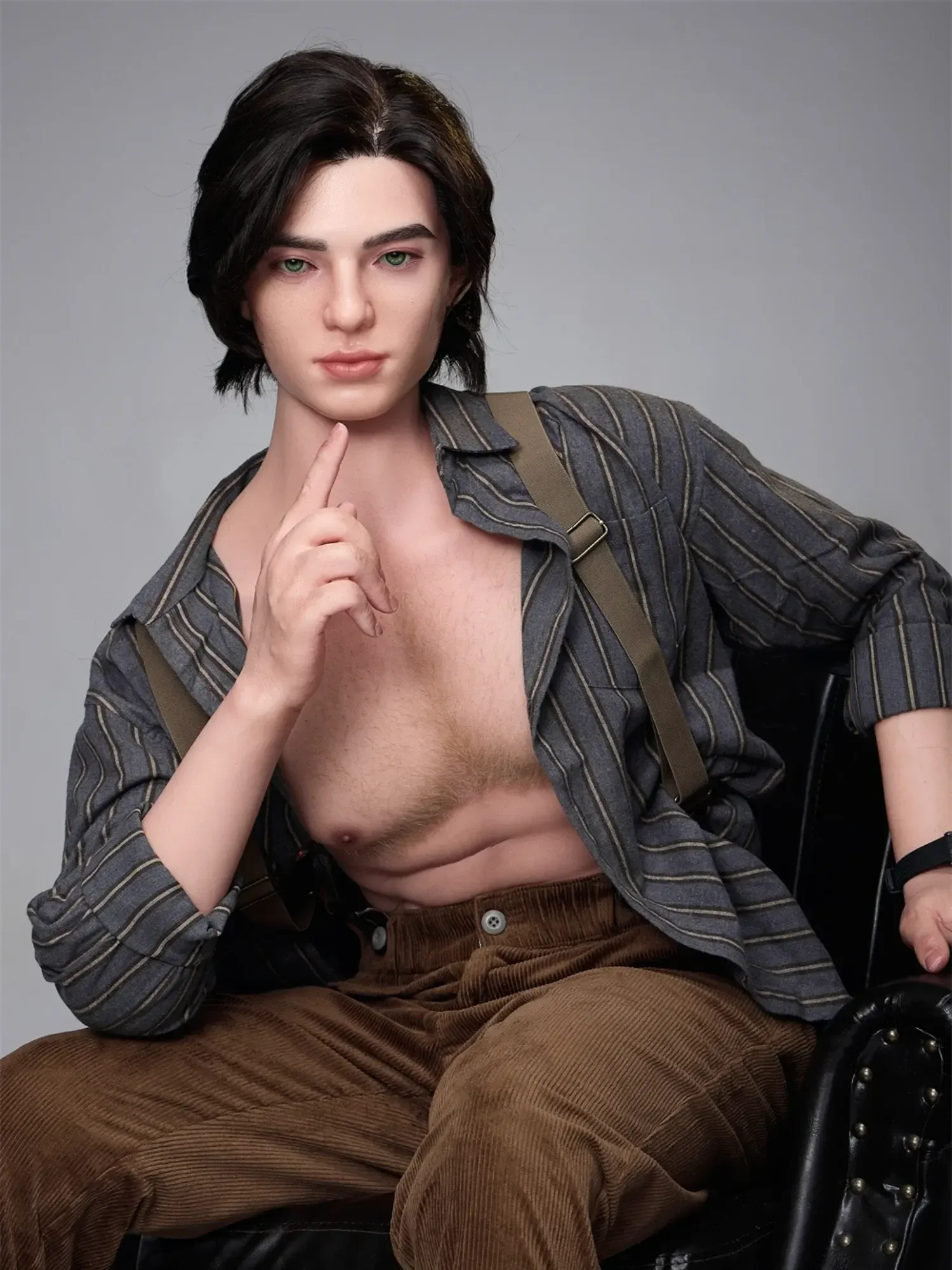 F4579-170cm\/5ft7-38kg Silicone Femboy toy masturbator Sex With Male Sex Doll-Irontech Doll view 1