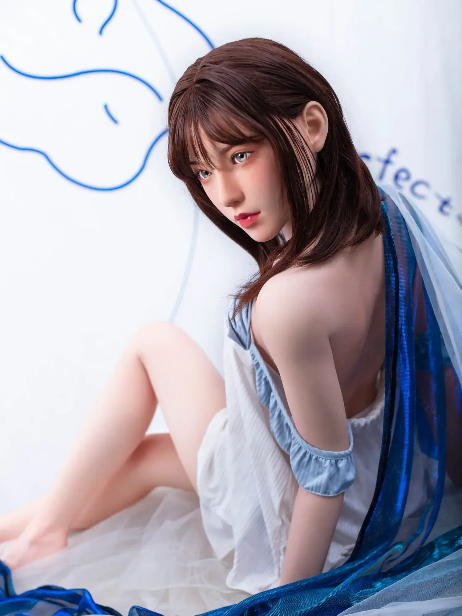F4748-150cm(5.3ft)-34kg 2.1 A Cup Asian Real Silicone Chinese Teen Sex Doll Sex Doll|Bezlya Doll view 7