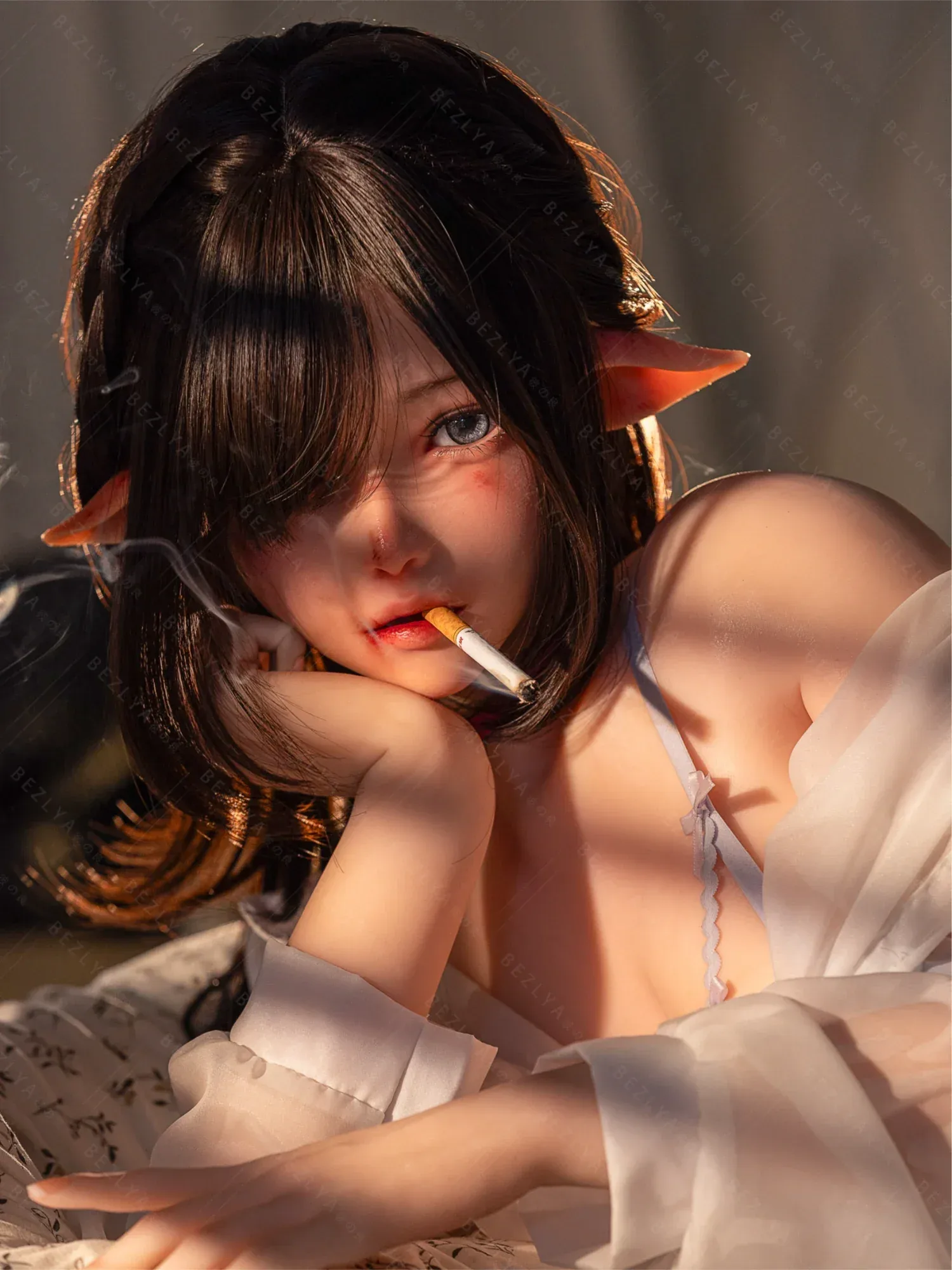 F9422-155Mcm(5.1ft)-88.2lbs 2.0+ G Cup Mini Silicone Head Life Sized Elf Sex Doll｜Aitia Doll view 12