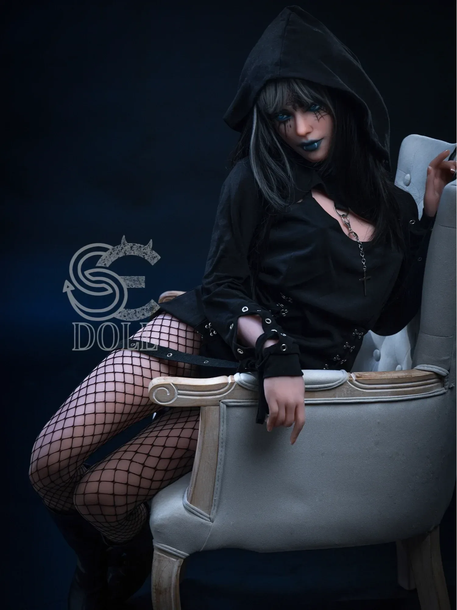 F3737-166cm(5ft5)-34.5kg Heloise C Cup TPE Fantasy Anime Dark Girl Sex Dolls|SE Doll view 3