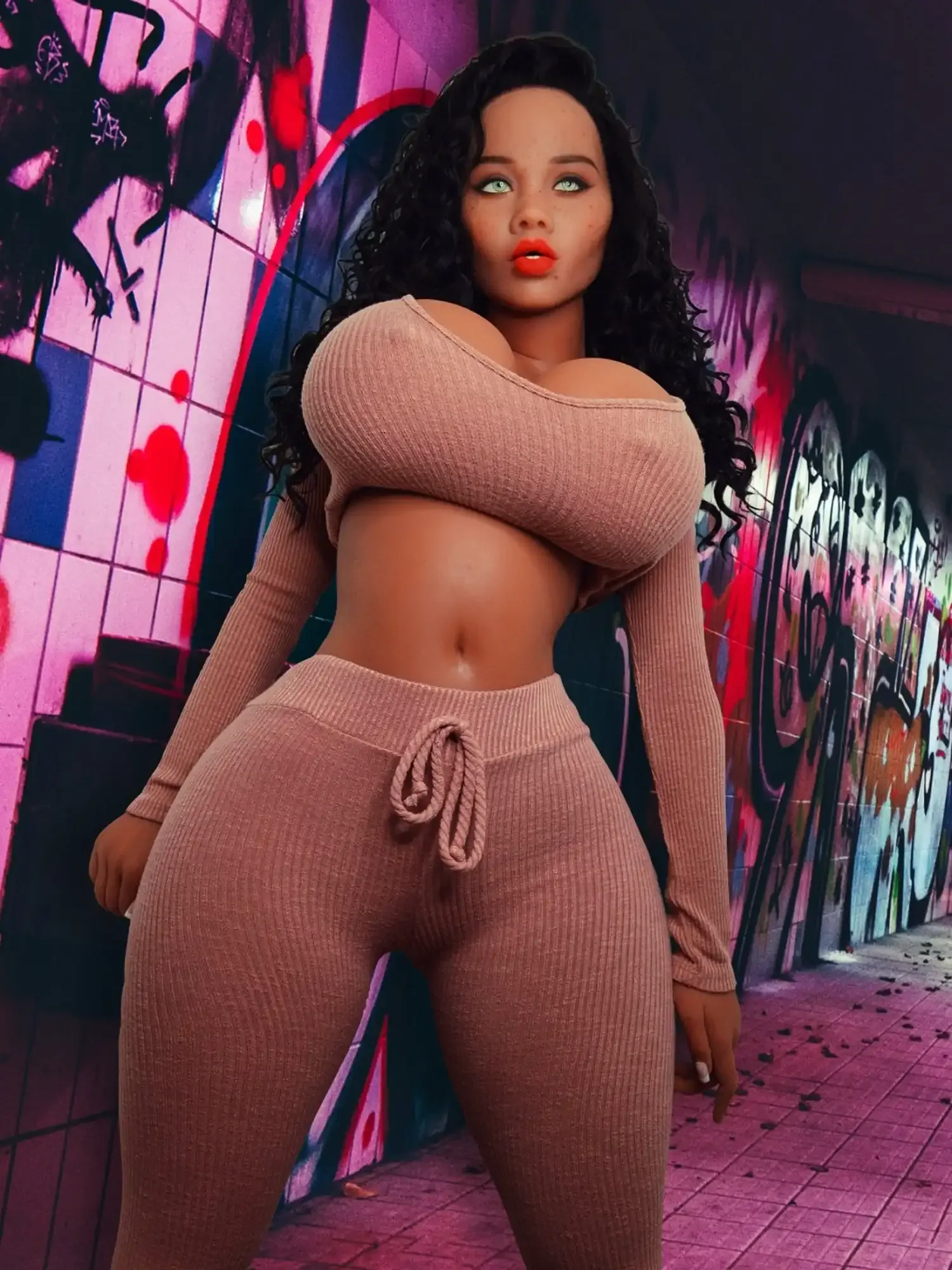 F3774-153cm\/5ft(44kg) G Cup Big Butt Breasts BBW TPE Sex Doll  | YL Doll view 5
