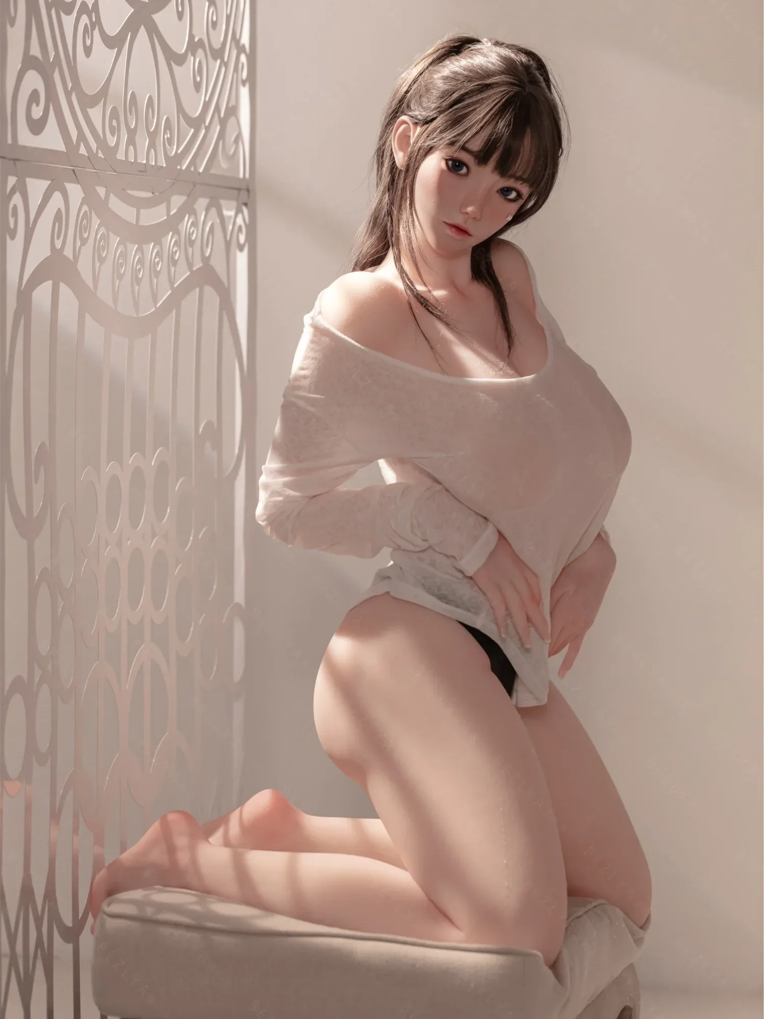 F7151-155cm(5.1ft)-40kg 2.0 G Cup Japanese Young Big Breast Sex Doll – Girl Next Door Style with Triple Pleasure Tunnels|Bezlya Doll view 6