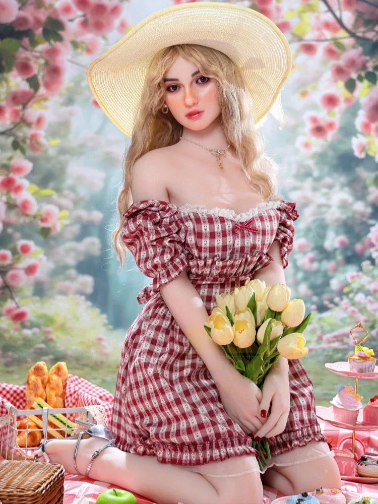 F2356-162cm(5.3ft)\/42.5kg A Cup Human Skin Texture Silicone Head TPE Sex Doll｜Irontech Doll view 4