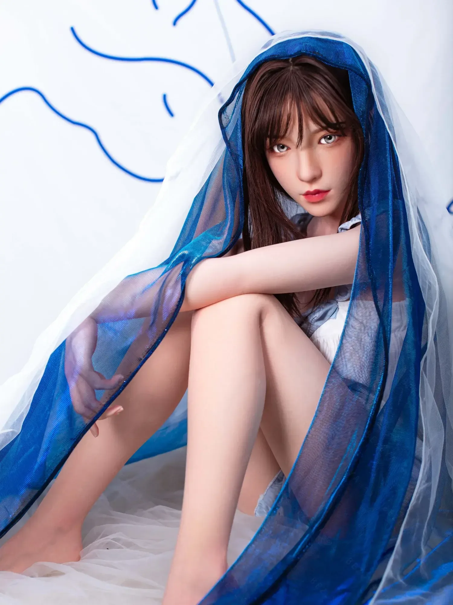 F4748-150cm(5.3ft)-34kg 2.1 A Cup Asian Real Silicone Chinese Teen Sex Doll Sex Doll|Bezlya Doll view 6