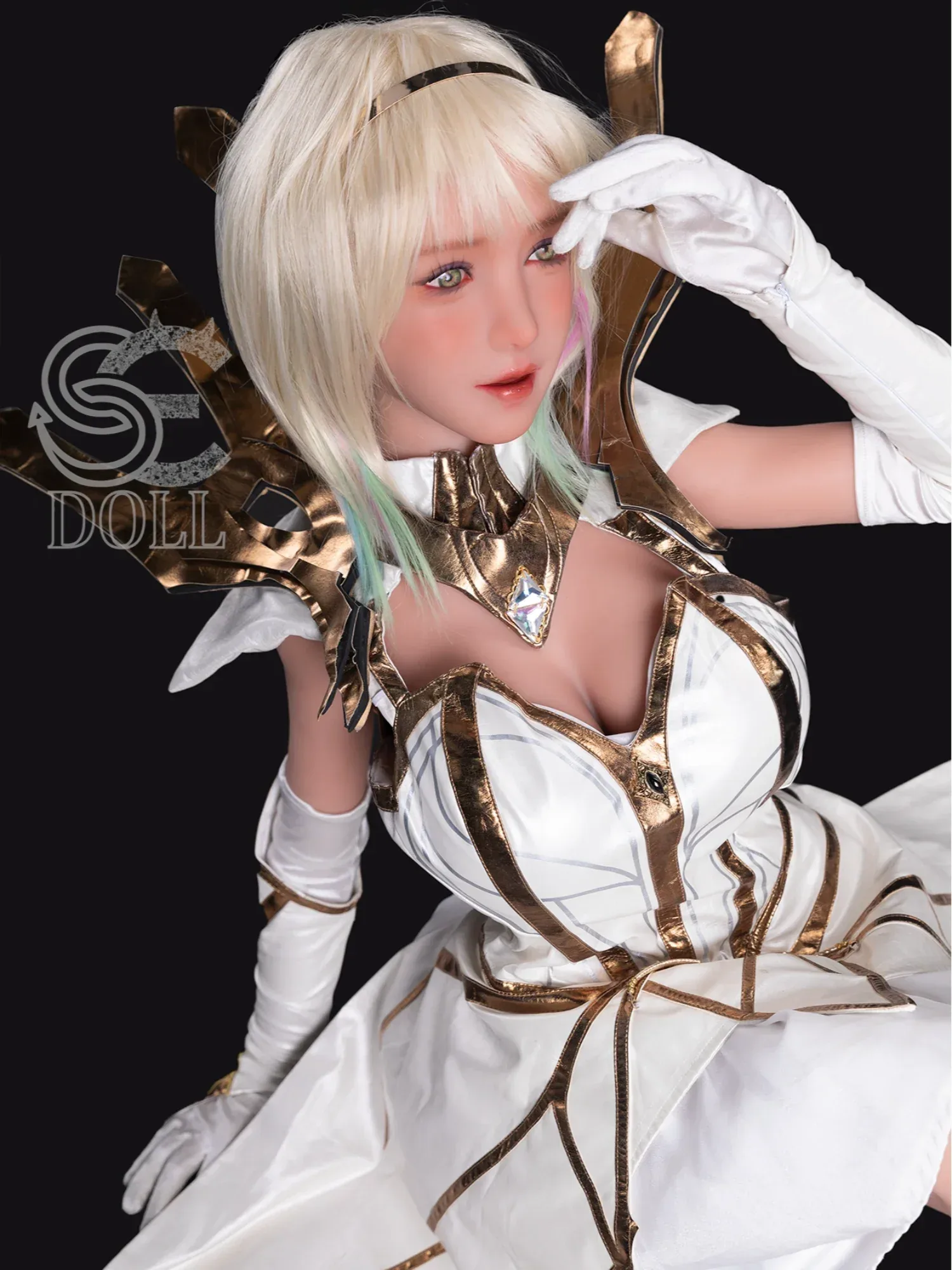 F3711-161cm(5.3ft)-35kg Angie F Cup TPE Sexy Asian Anime Fantasy Blonde Fairy Woman Love Doll｜SE Doll view 9