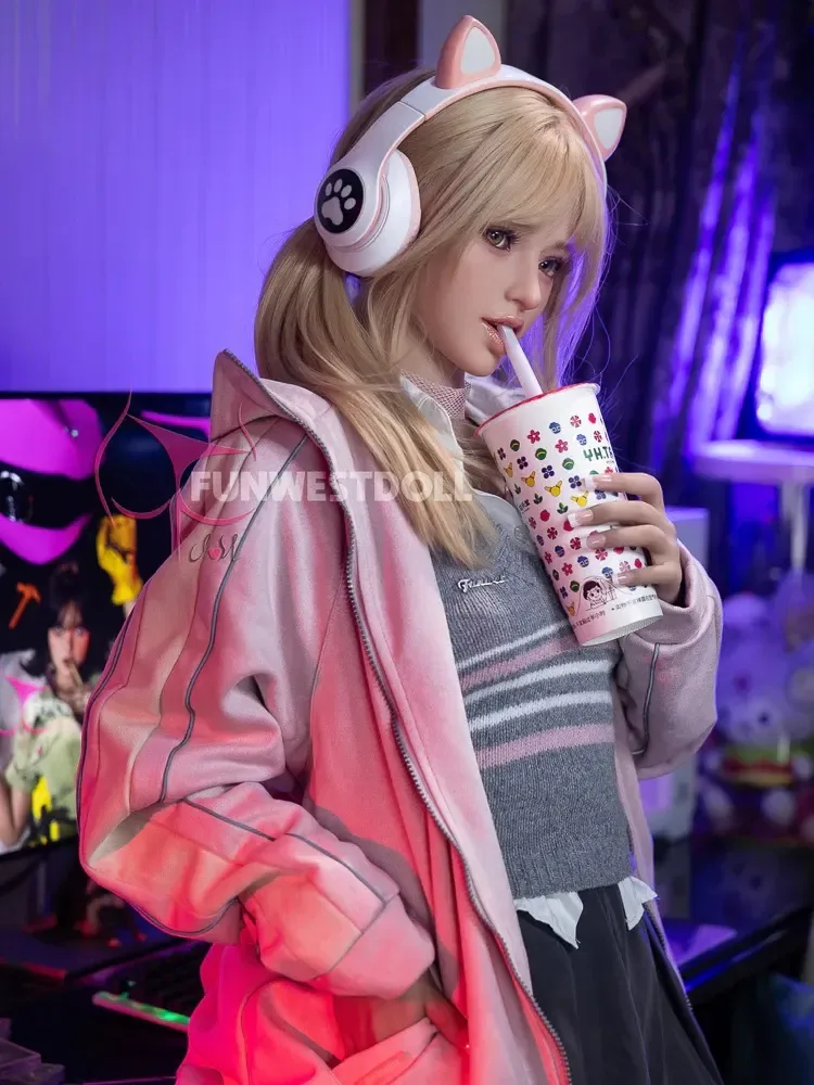 F1336-159cm(5.2ft) A Cup Small tits Blonde Hair Sweet Young TPE full sized sex doll｜Fun West Doll view 2