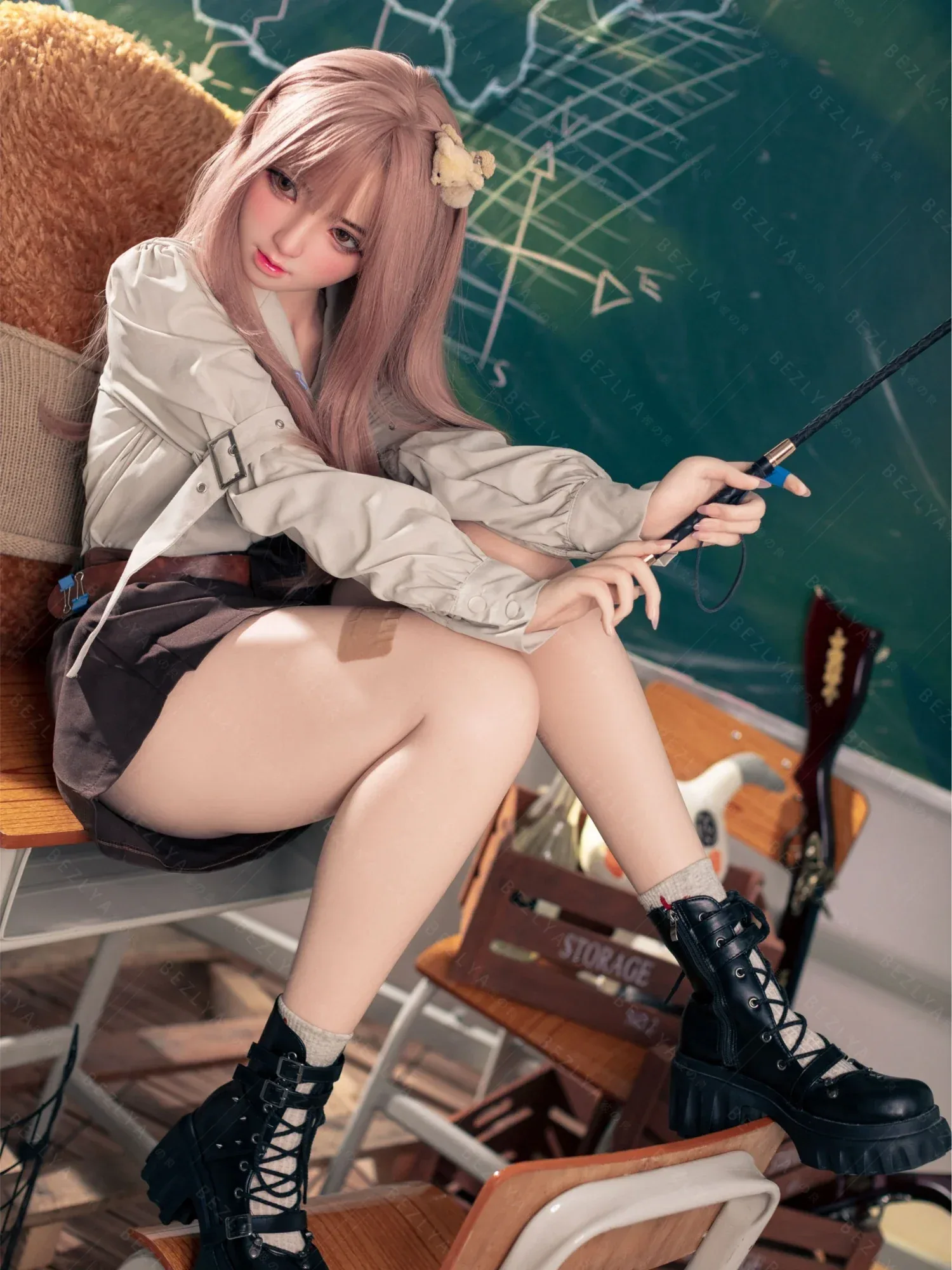 F7148-155Rcm(5.12ft)-32.5kg 2.1 A Cup Robot Silicone Head Adult Asian Sex Doll｜Bezlya Doll view 8
