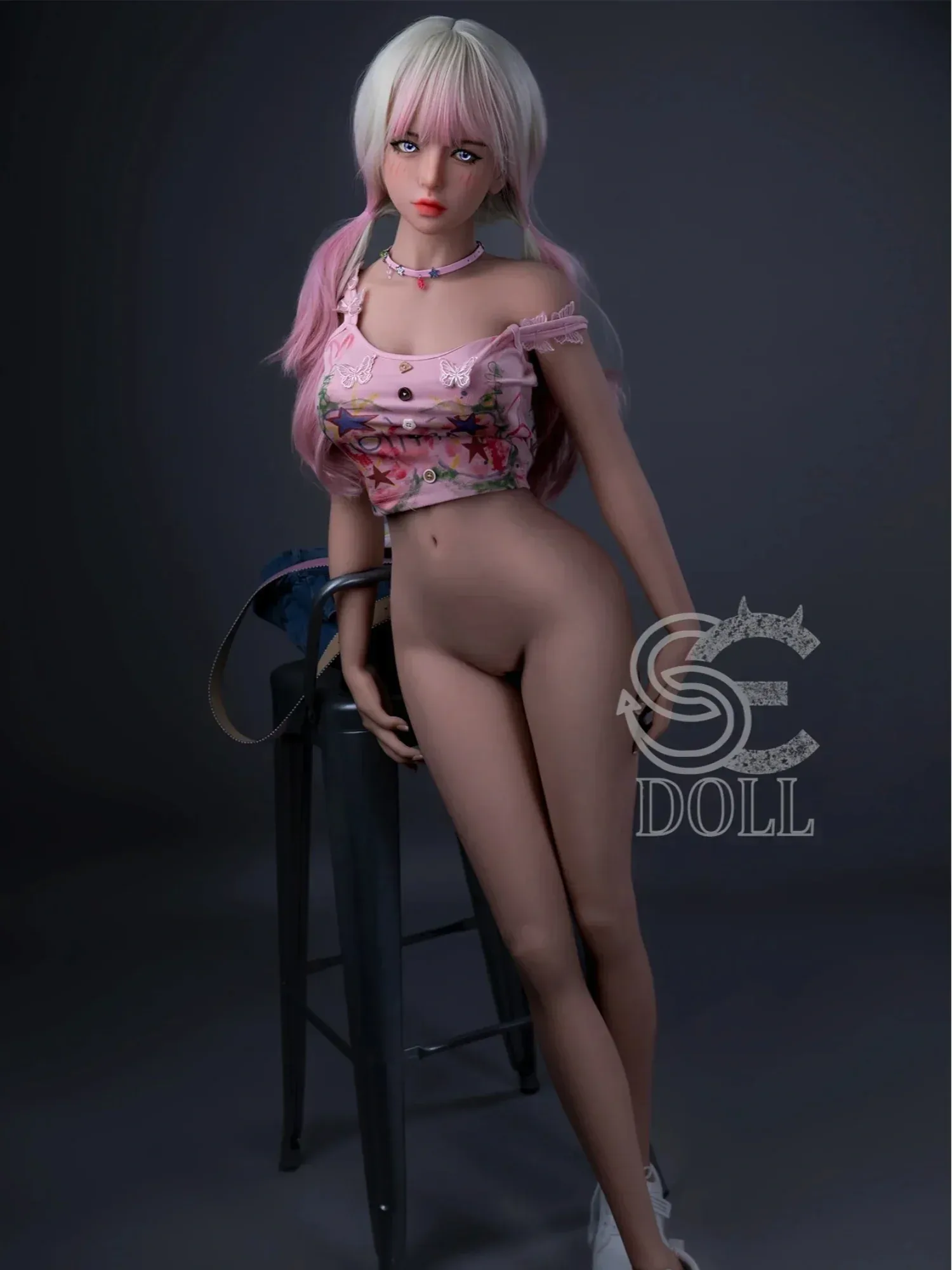 F2190-153cm(5ft)-29.5kg F Cup Mika.D Cute TPE Mini Sex Doll Pink Hair Fashion Girl｜SE Doll view 7