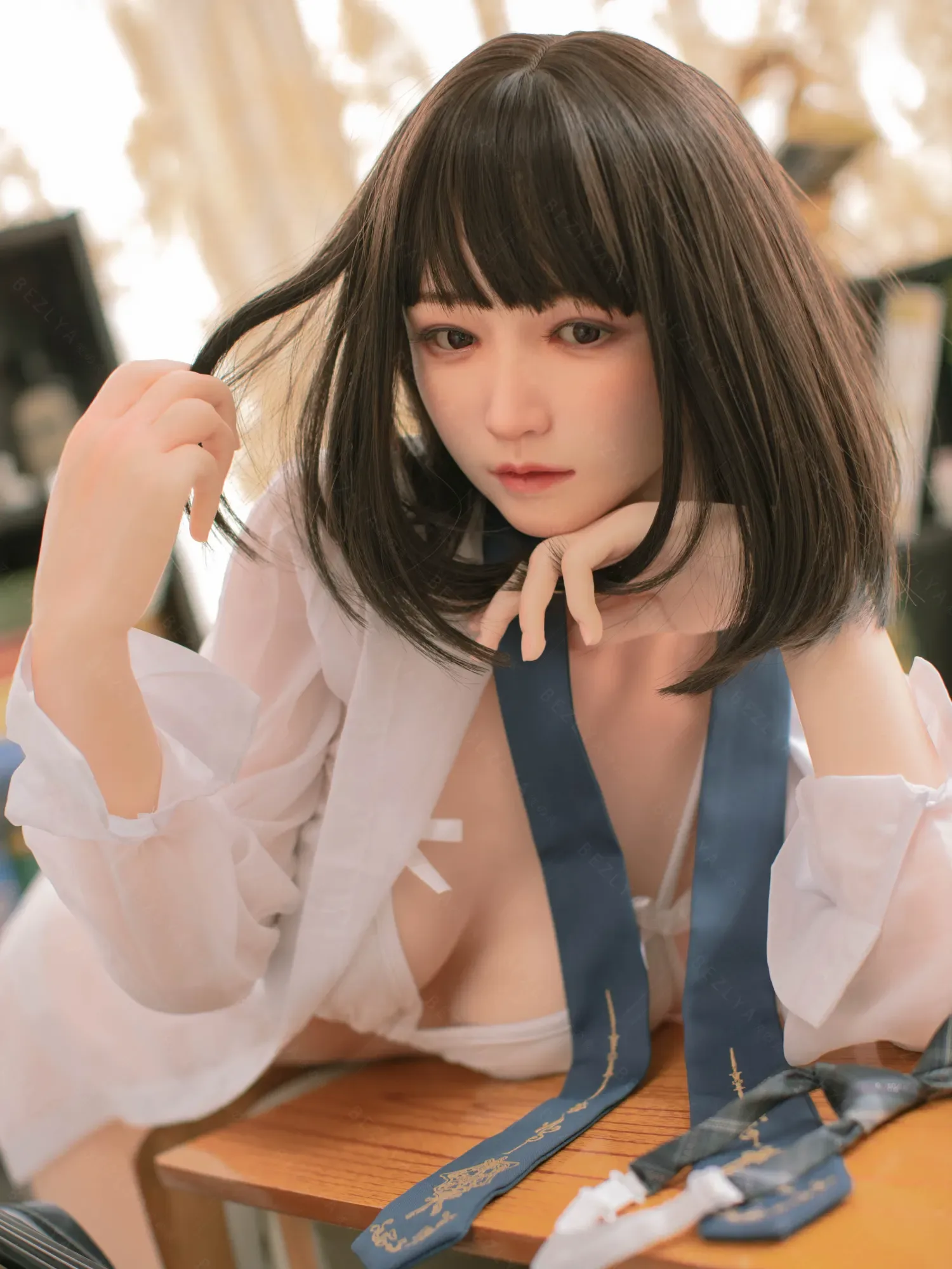 F4704-160cm(5.3ft)-34kg 2.1 B Cup Mini Asian Real Chinese Silicone Sex Doll｜Bezlya Doll view 6