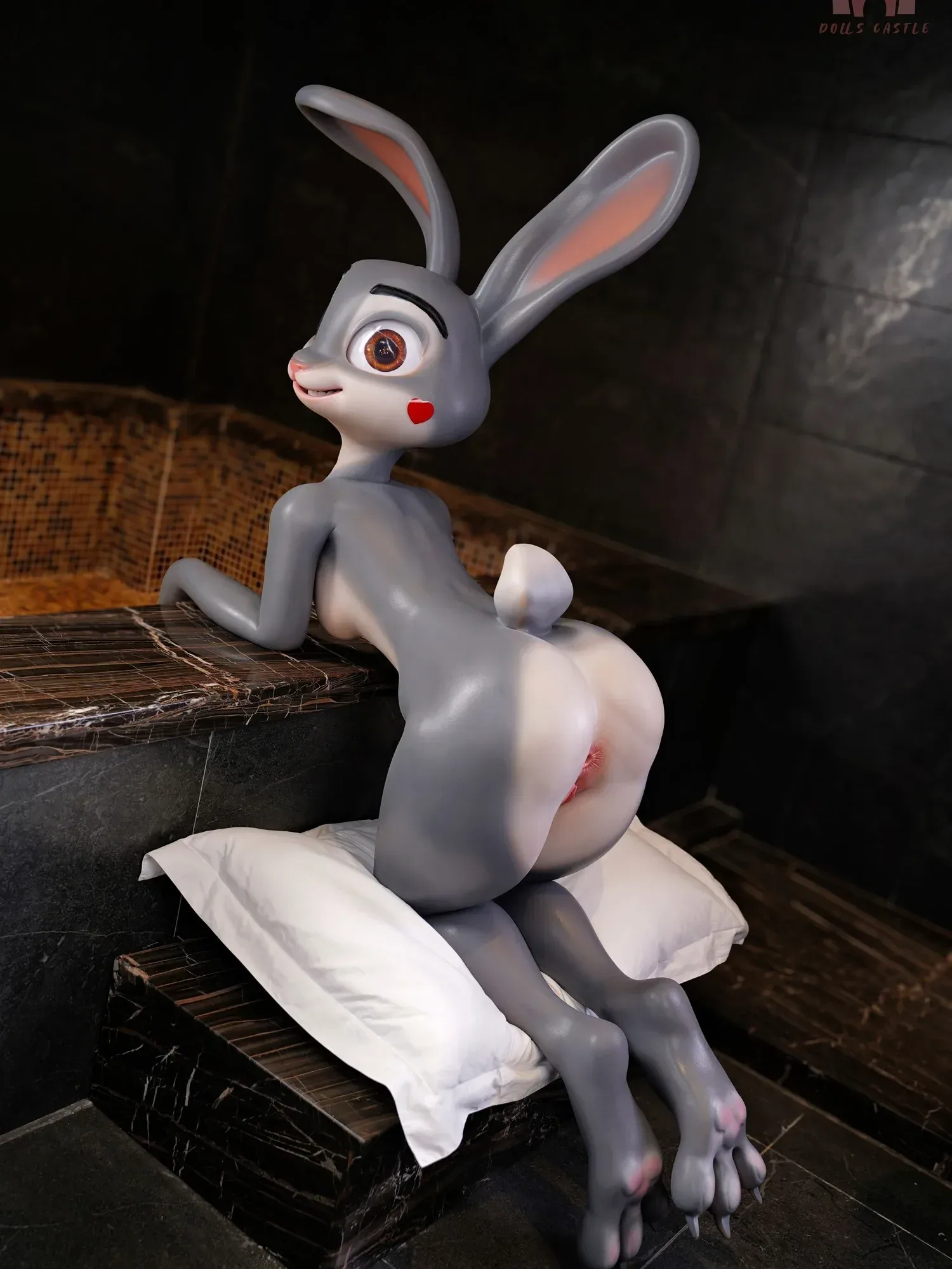 F5707-168cm\/5ft6-40kg A Cup Rabbit Police Officer Anime Flat Chest Best Animal Furry Character Sex Doll|Doll Castle view 2