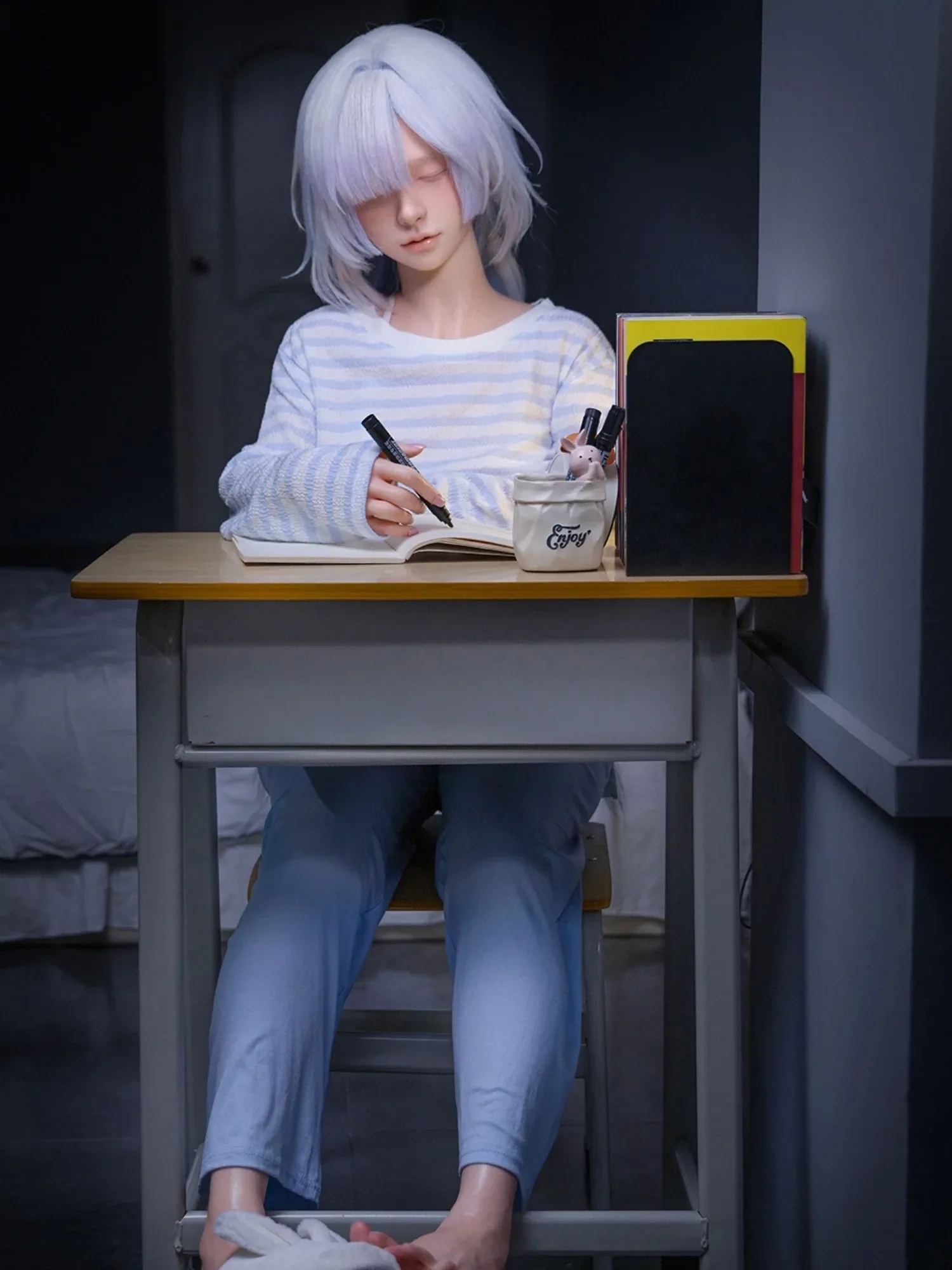 F6313—153cm\/5ft4-28kg B Cup Silicone Closed Eye Small Breasted Sex Doll  | Firefly Diary MAX view 8