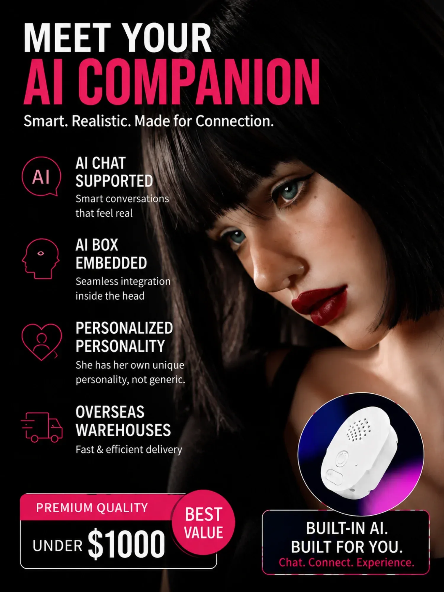 F2457-164cm(5.4ft)-39kg G Cup Life-Size sex with sexual doll Silicone Head Sex Doll【IN STOCK US\/EU】|Sigafun Doll view 2