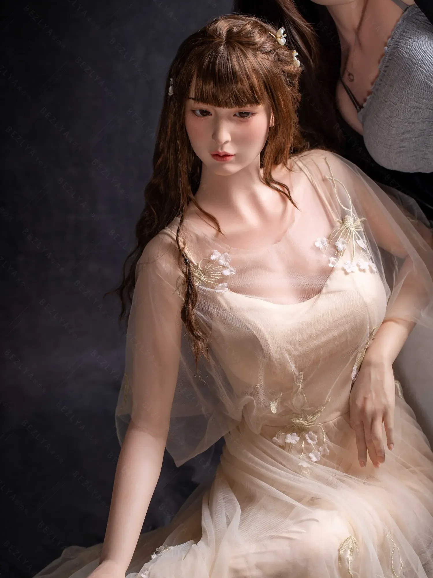 F4737-160cm(5.3ft)-34kg 2.0 B Cup Robot Silicone Head Adult Asian Chinese Sex Doll｜Bezlya Doll view 6