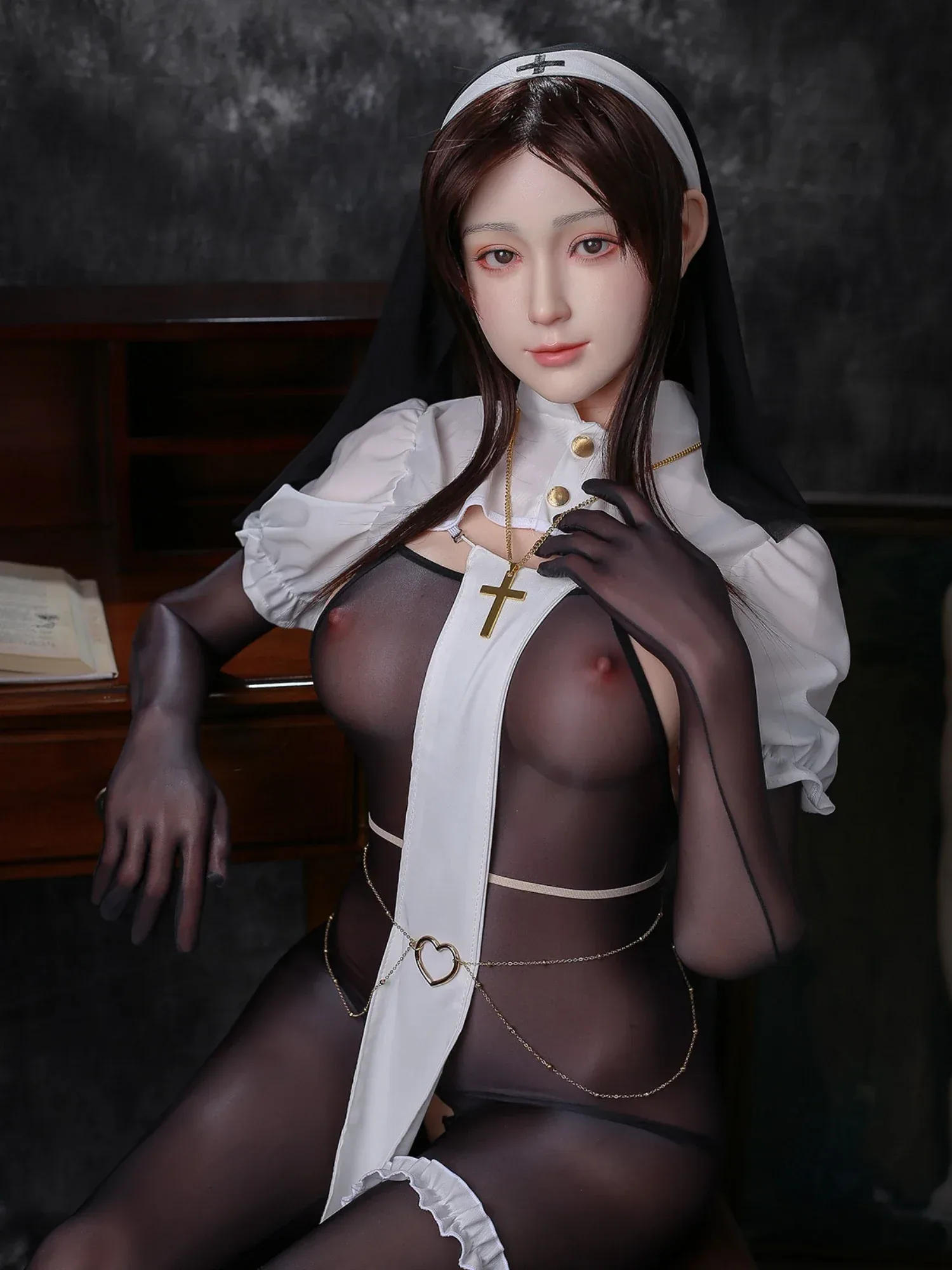 F2370—160cm\/31kg E Cup Kiko Black Hair Asian Silicone Chinese Sex Doll | Jiusheng Doll