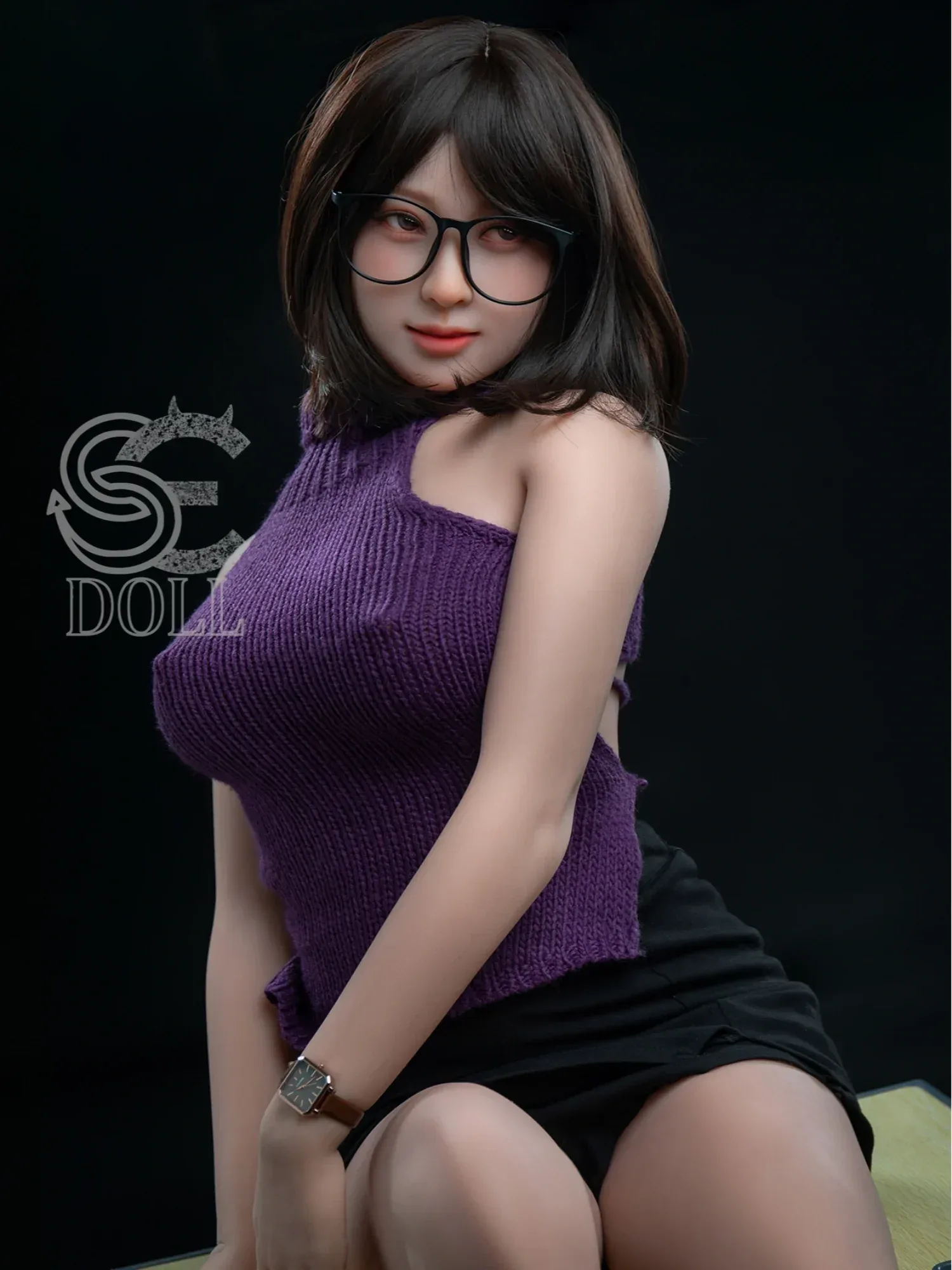 F3716-163cm(5.3ft)-37kg Yutsuki E Cup TPE Glasses China Big Tits 18s Sex Doll｜SE Doll view 5